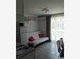 Obývací pokoj Novi Vinodolski, Obývací pokoj v ubytování typu apartment, s klimatizací a WiFi.