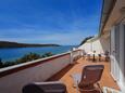 Terrace Kampor, Terrace in the apartment, with a sea view and WiFi.