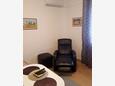 Selce, Obývací pokoj v ubytování typu apartment, s klimatizací a WiFi.