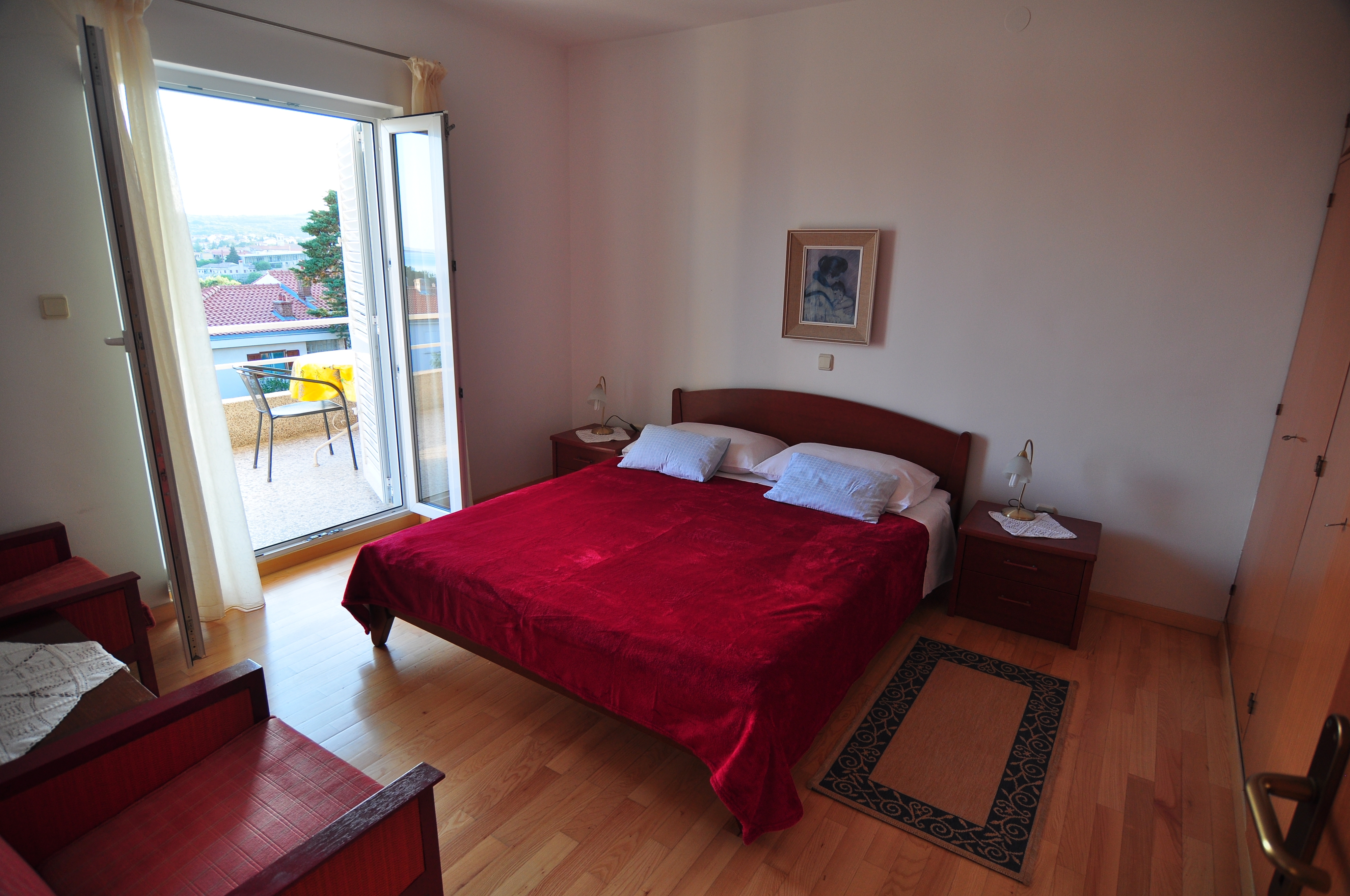 Two bedroom apartment with terrace and sea view Krk  A-a