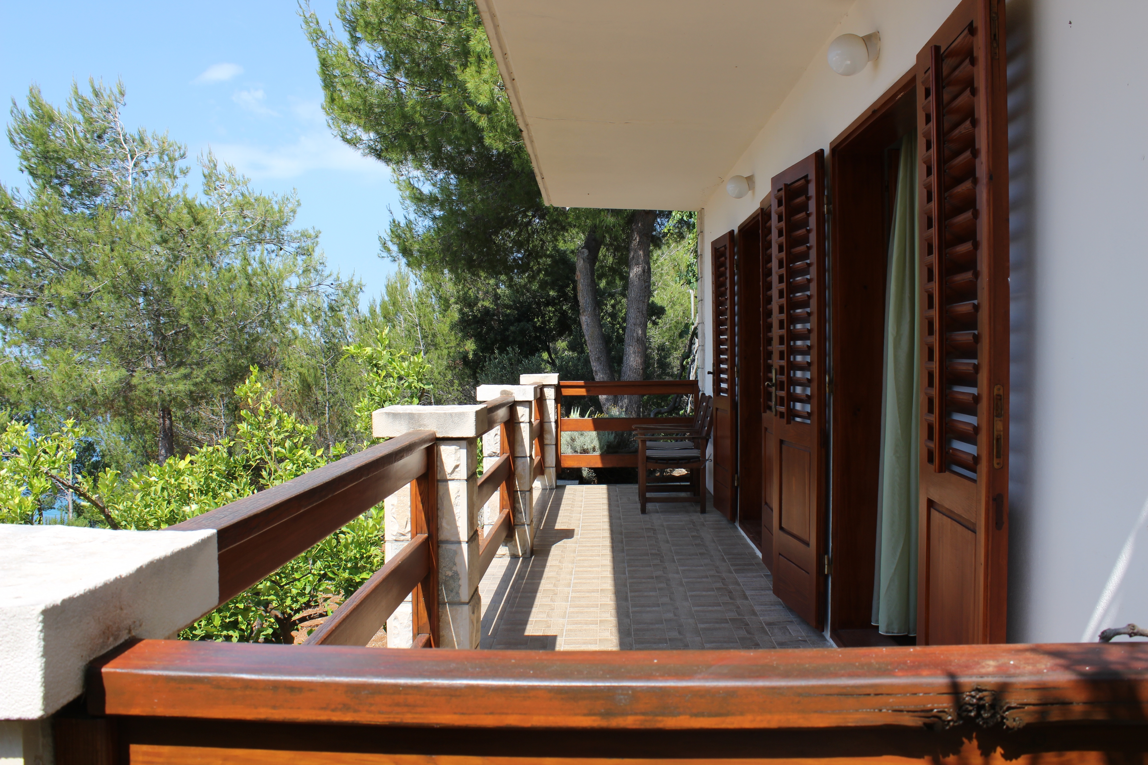 Two bedroom apartment with terrace and sea view Zavala, Hvar  A-a