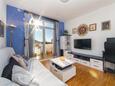 Obývací pokoj Makarska, Obývací pokoj v ubytování typu apartment, domácí mazlíčci povoleni a WiFi.