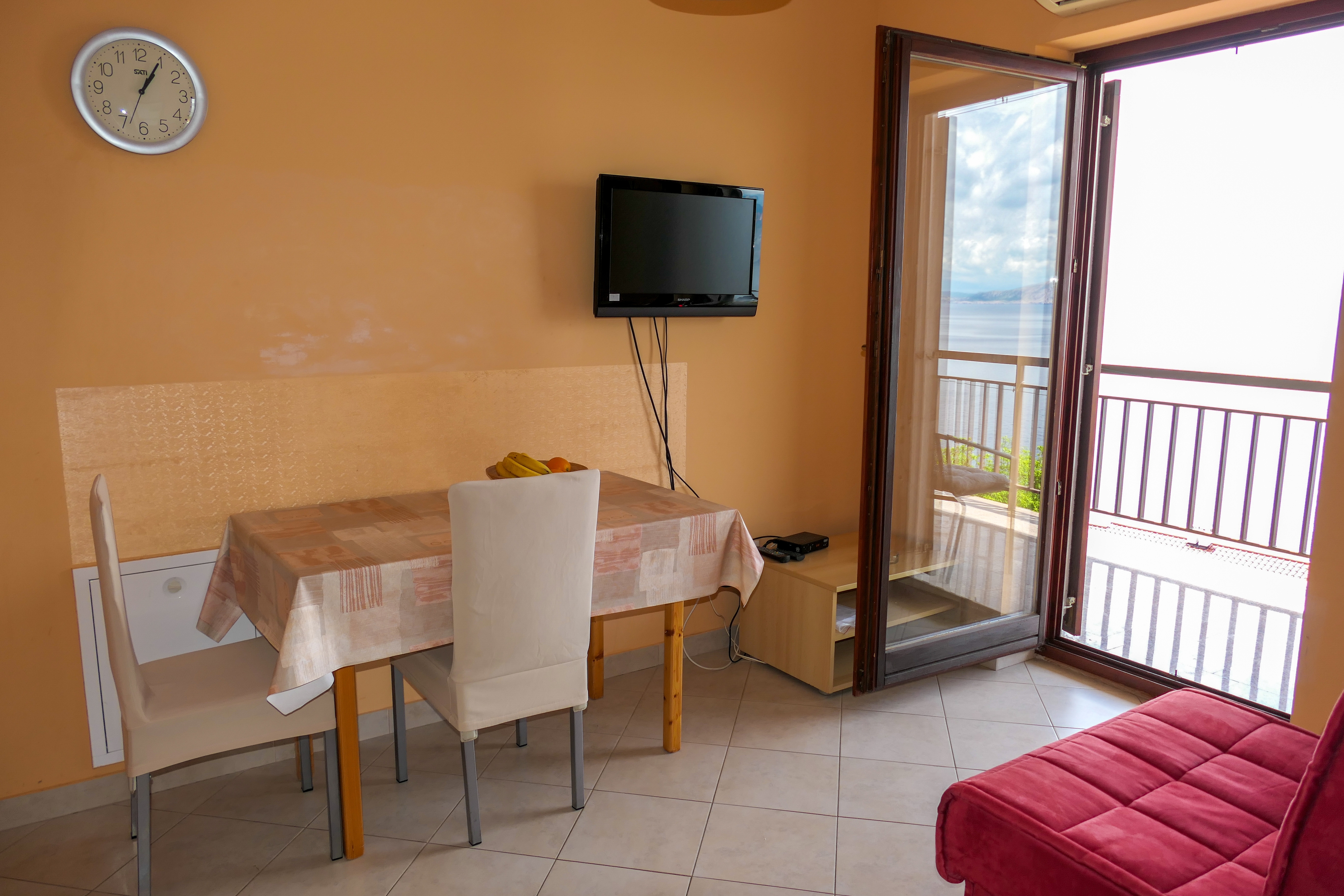 One bedroom apartment with balcony and sea view Senj (A-15376-a)