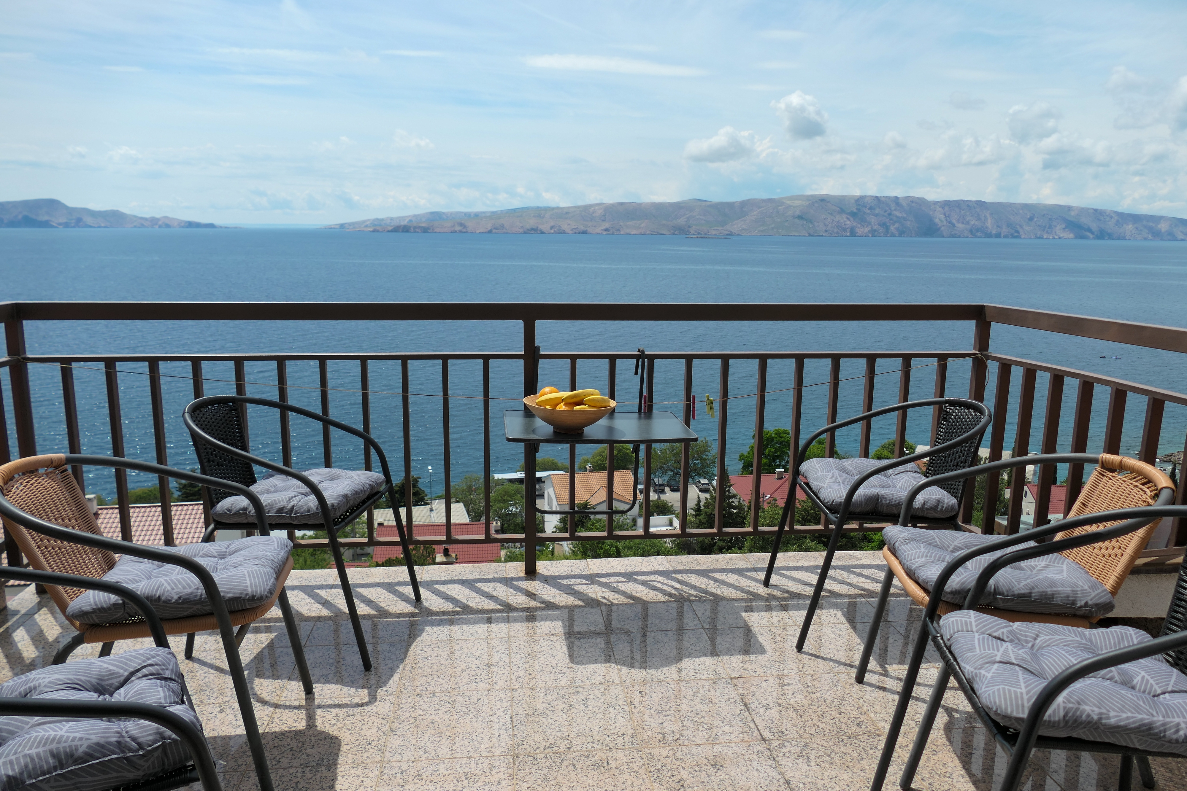 Three bedroom apartment with balcony and sea view Senj (A-15376-b)