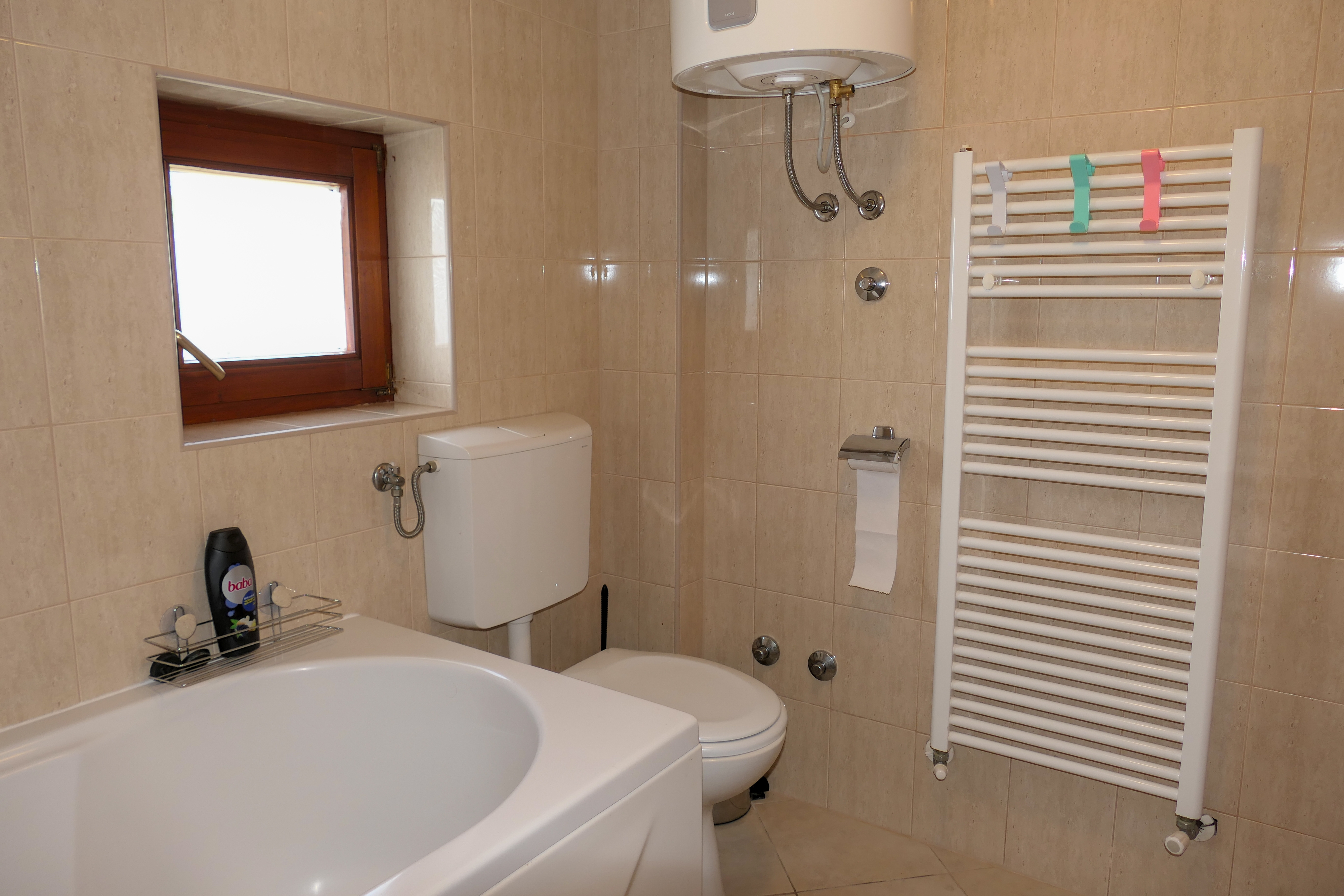 Three bedroom apartment with balcony and sea view Senj  A-b
