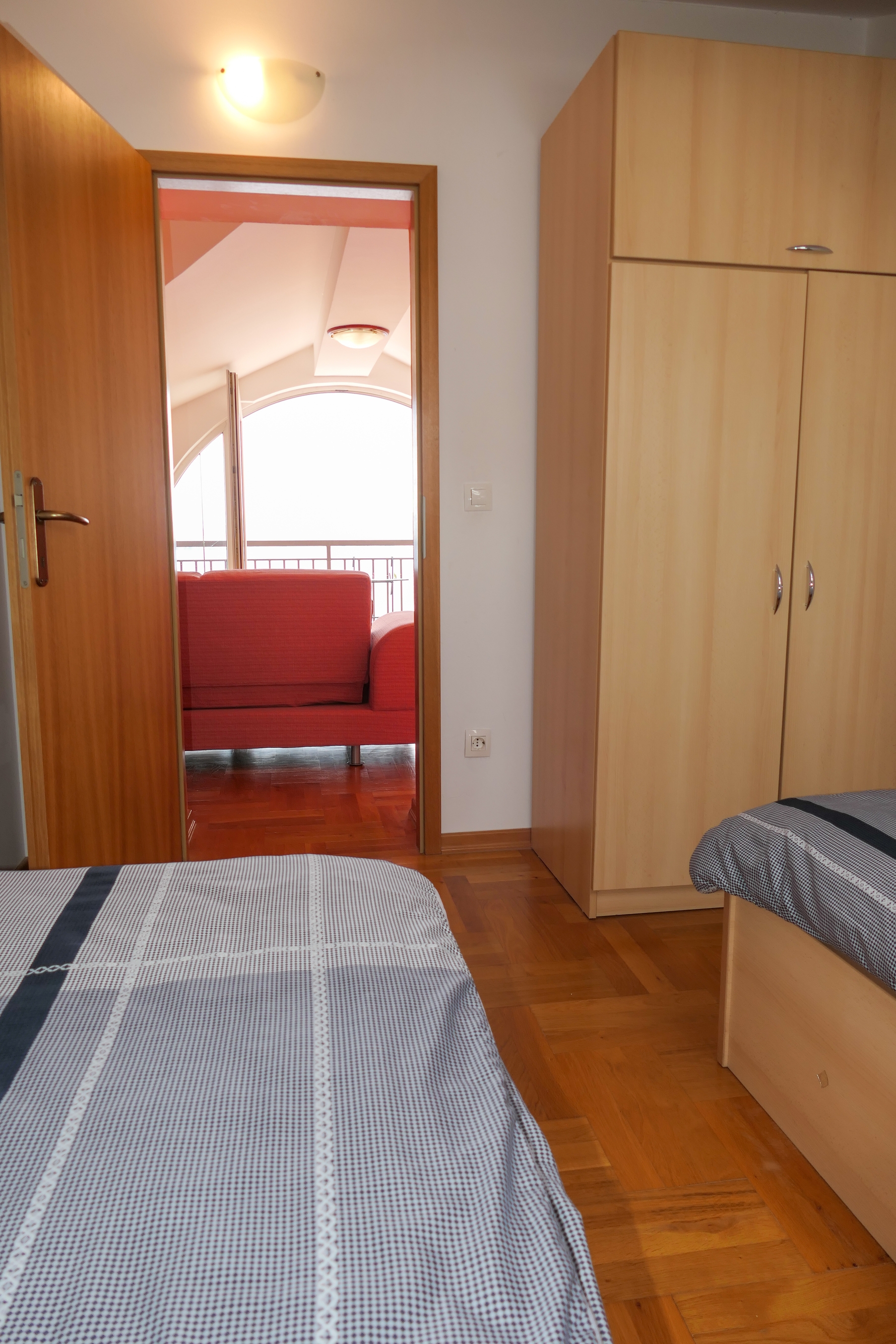 Three bedroom apartment with balcony and sea view Senj  A-b