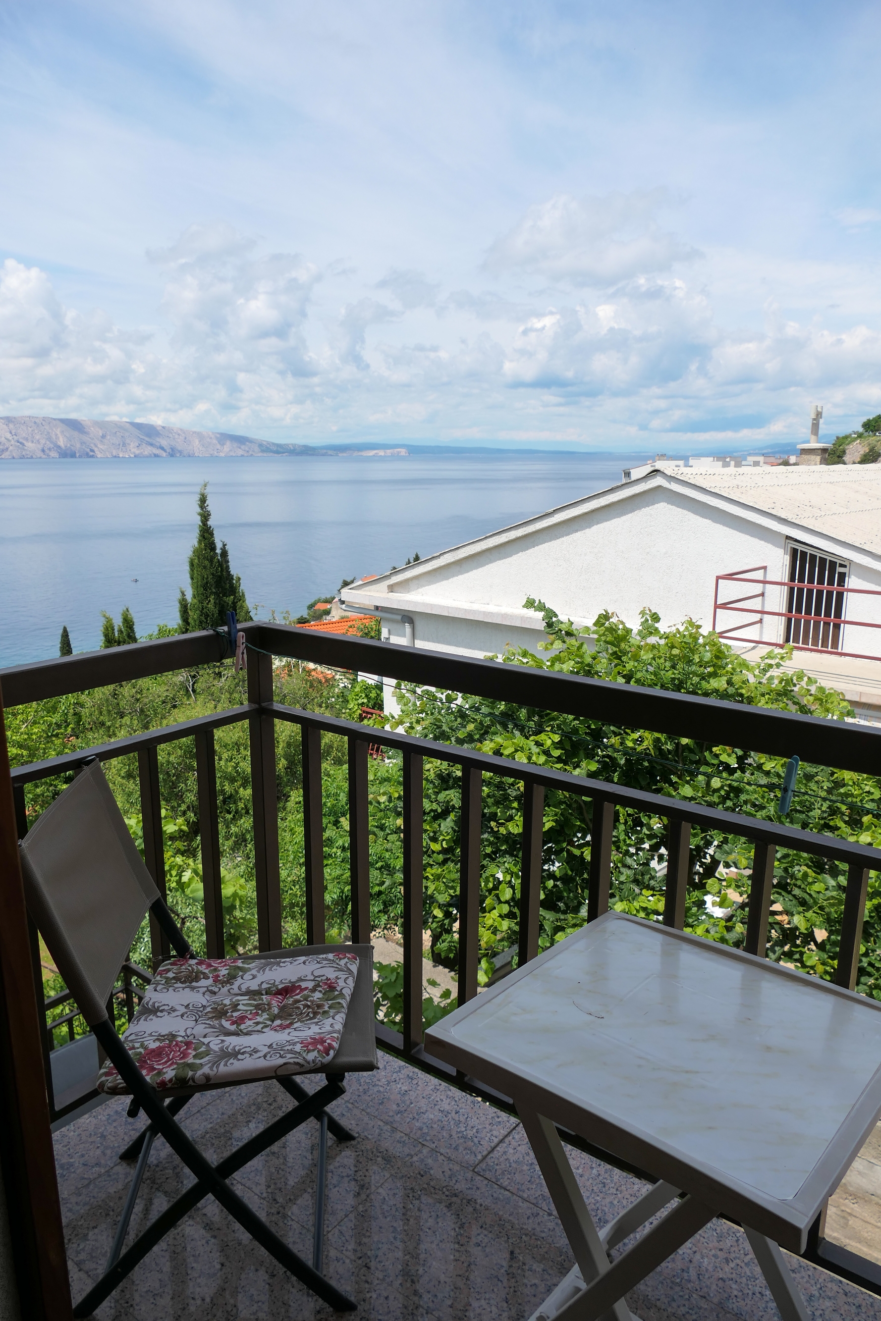 Studio flat with balcony and sea view Senj  AS-b