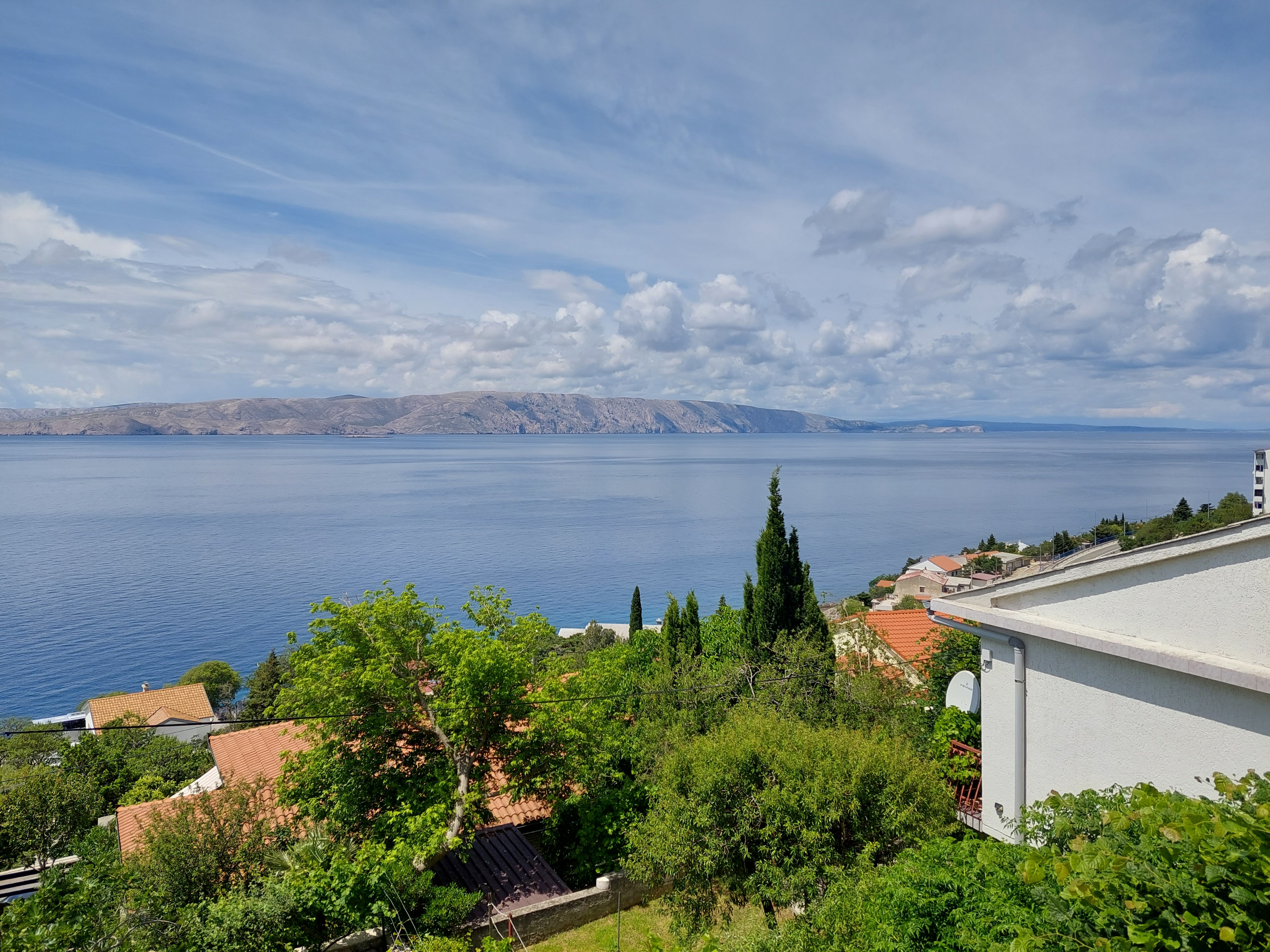 Studio flat with balcony and sea view Senj  AS-b