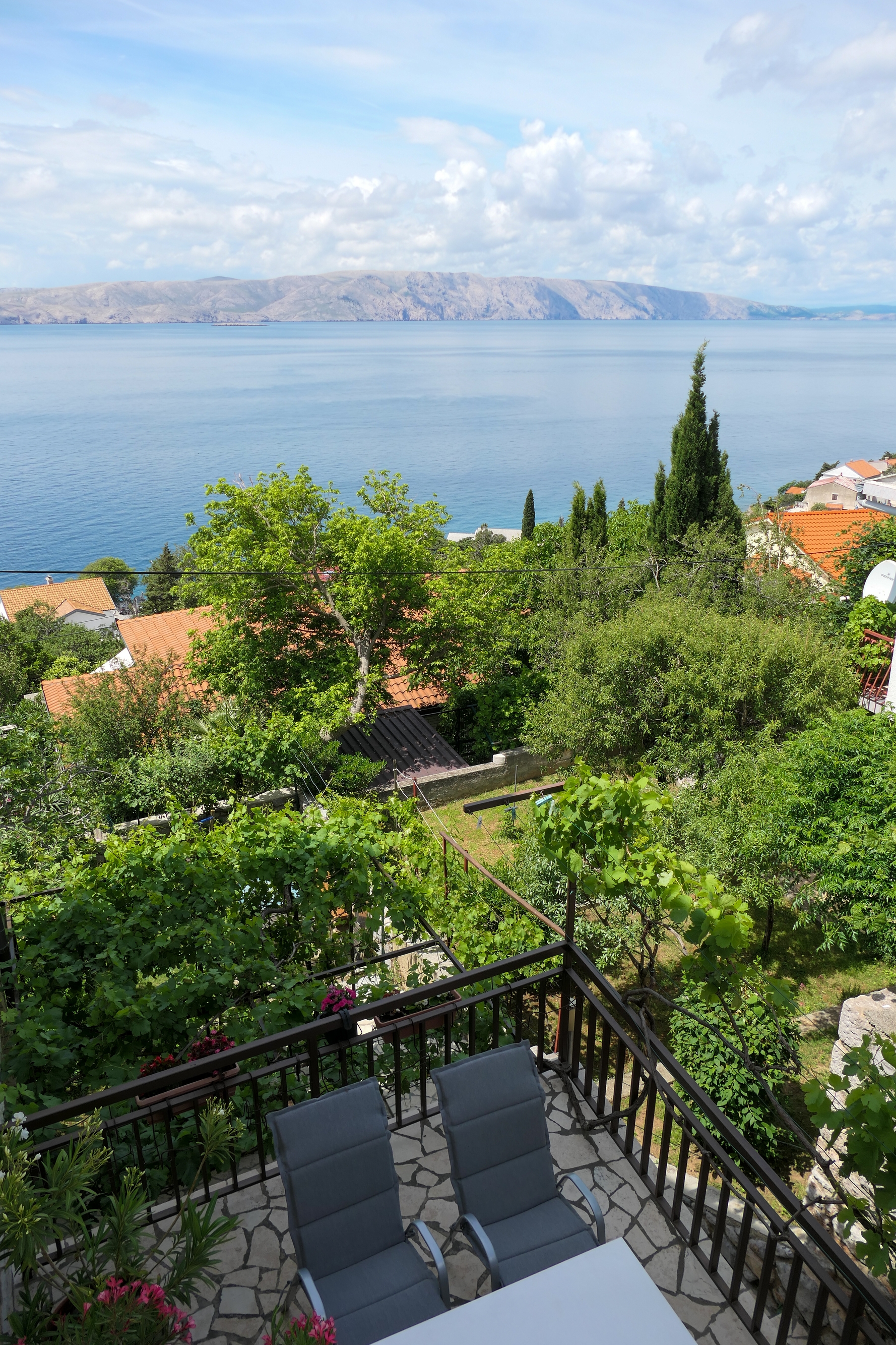 Studio flat with balcony and sea view Senj  AS-b