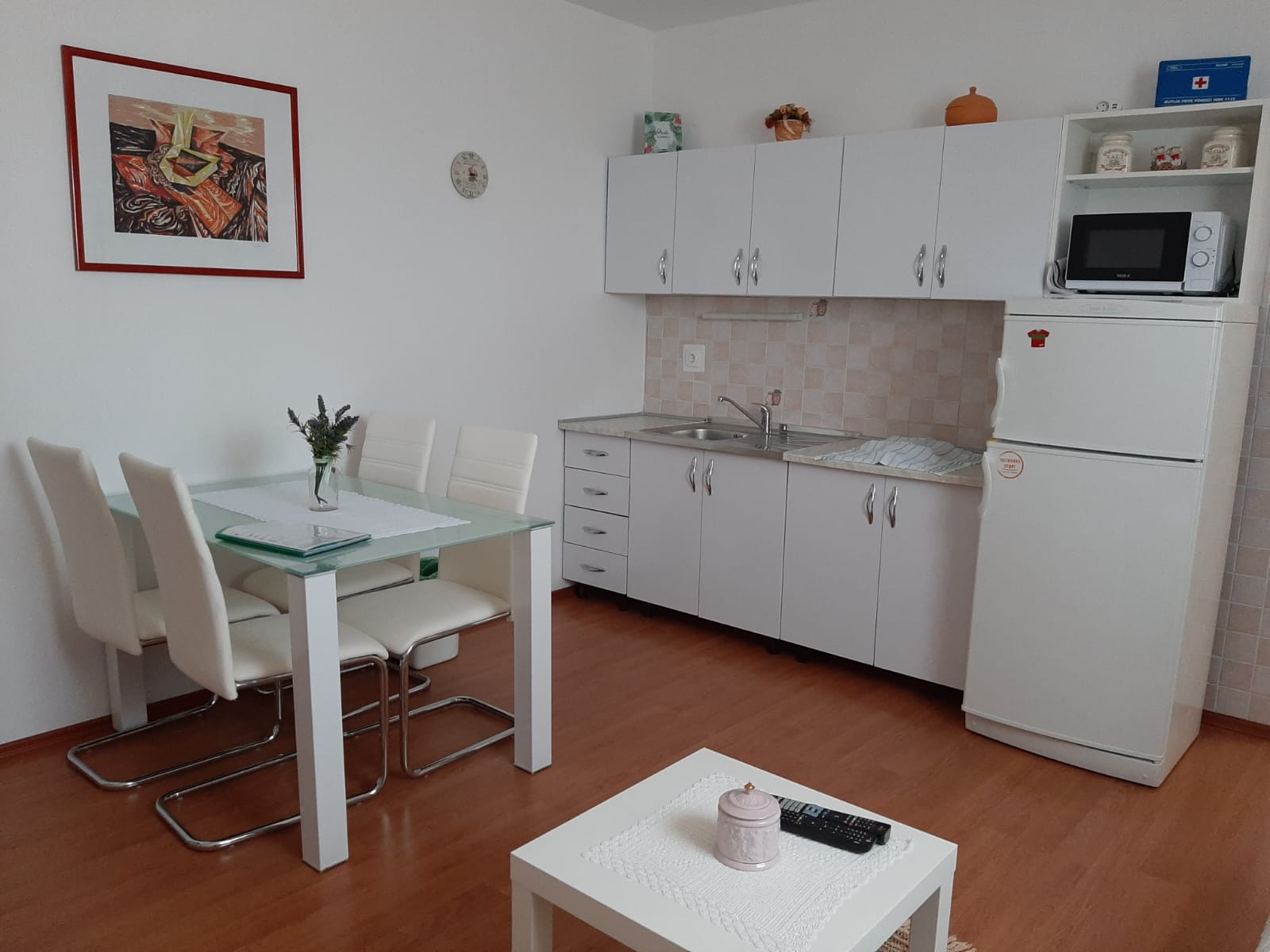 Dvosobni apartman s terasom i pogledom na more Čižići, Krk  A-b