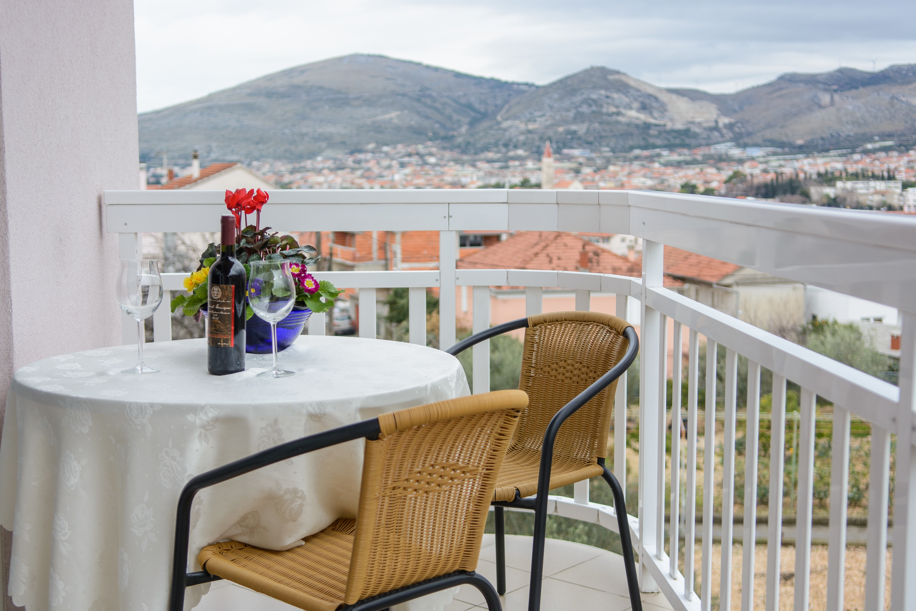 Studio flat with balcony and sea view Trogir  AS-a