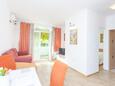 Obývací pokoj Makarska, Obývací pokoj v ubytování typu apartment, s klimatizací a WiFi.