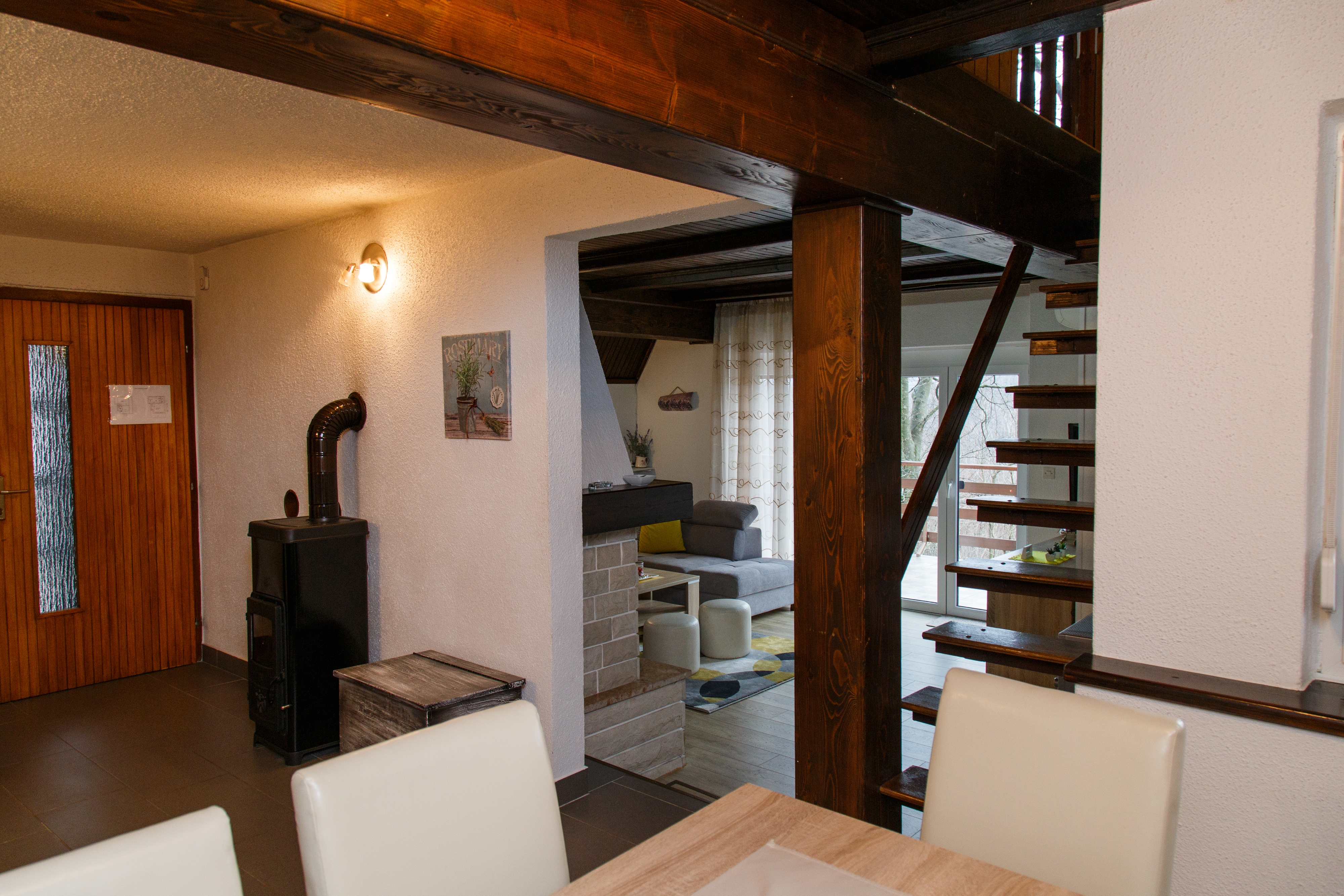 Two bedroom house with terrace Zlobin, Gorski kotar  K