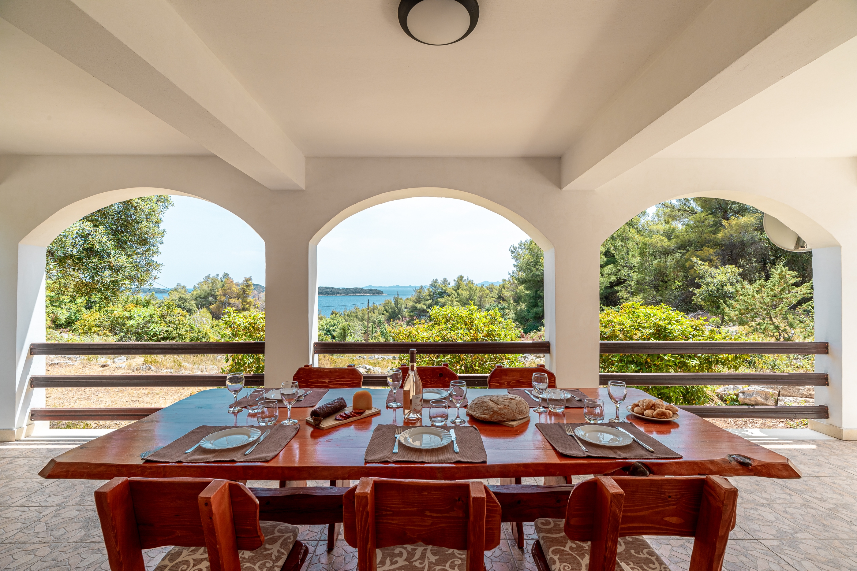 Three bedroom house with terrace and sea view Prižba, Korčula  K