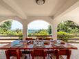 Prižba, Terrasse dans l’hébergement en type house, avec la vue sur la mer et WiFi.