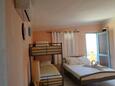 Ložnice Nin, Ložnice v ubytování typu studio-apartment, s klimatizací, domácí mazlíčci povoleni a WiFi.