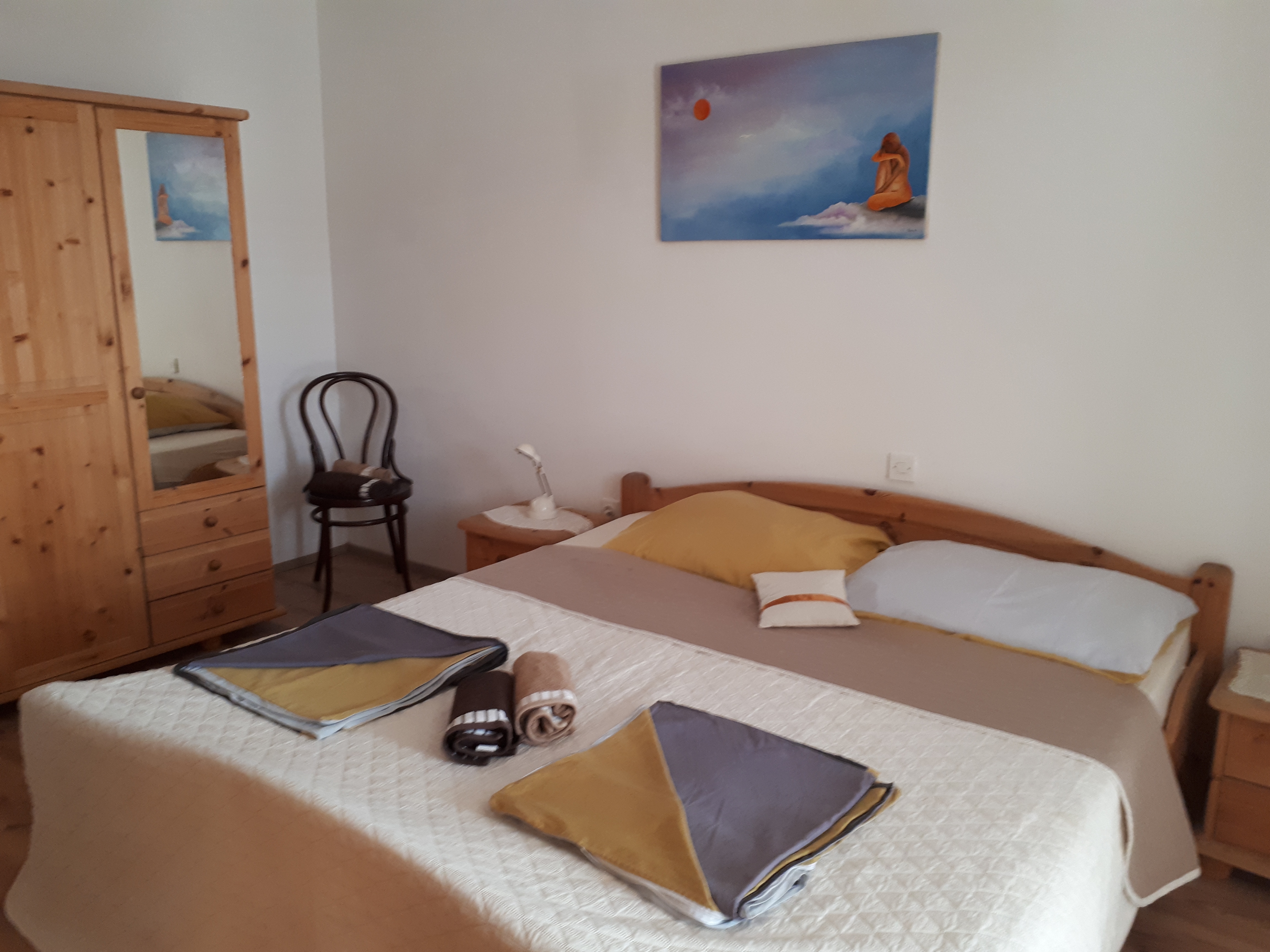 Two bedroom apartment with terrace and sea view Kampor, Rab  A-d
