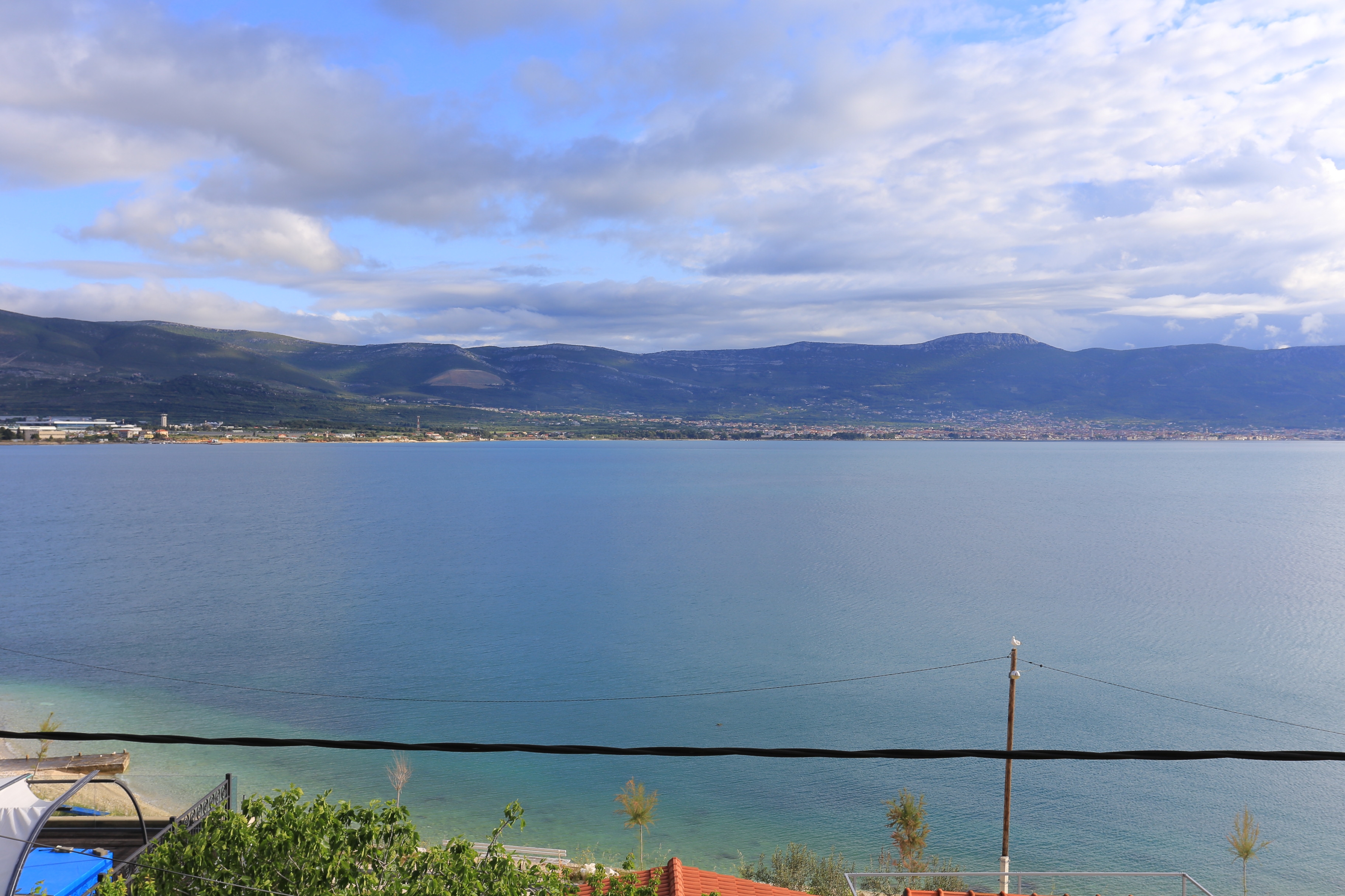 Two bedroom apartment with balcony and sea view Arbanija, Čiovo  A-a