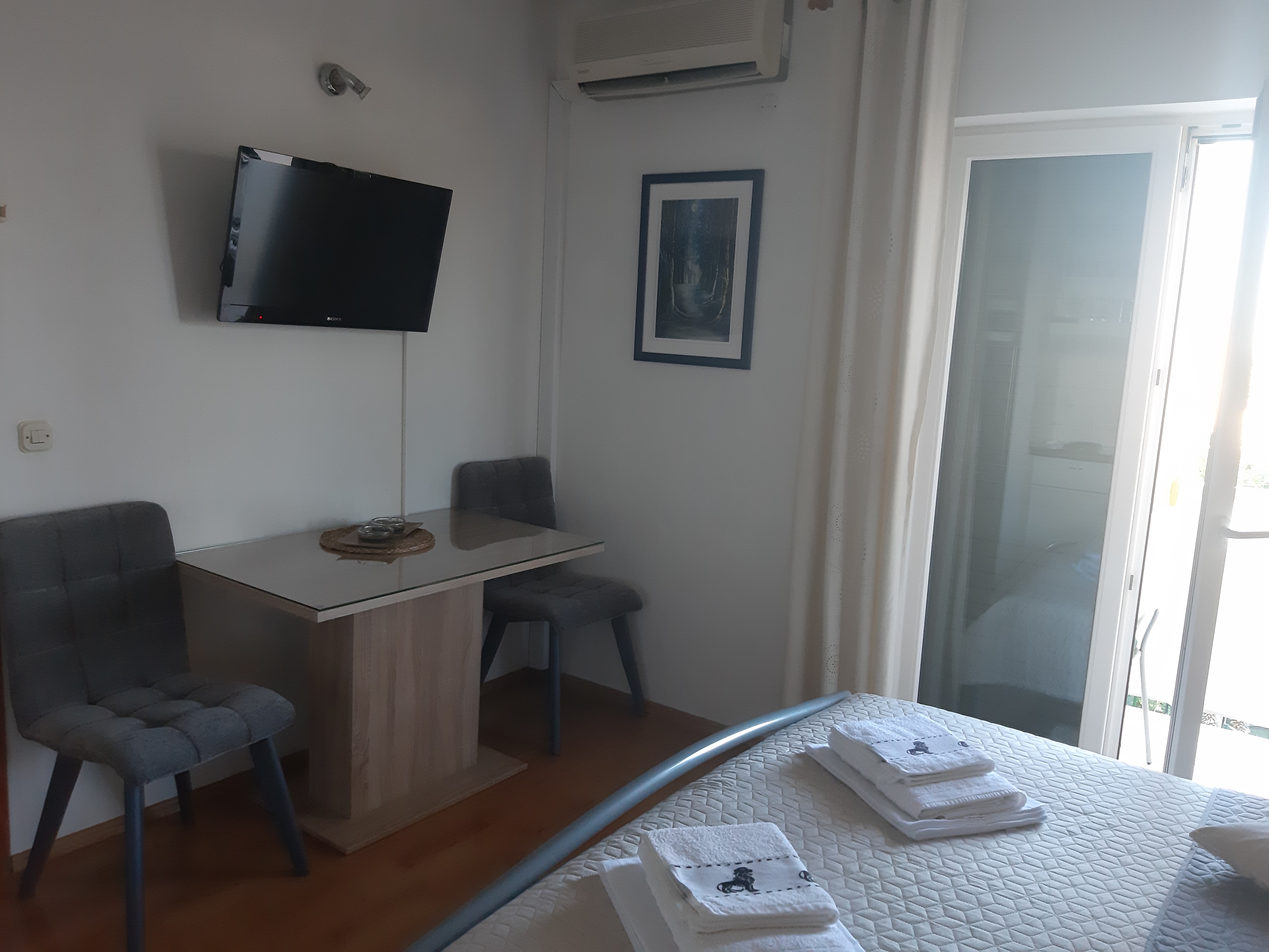 Studio flat with balcony and sea view Gradac, Makarska (AS-15642-b)