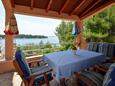 Terrace 2 Karbuni, Terrace 2 in the apartment, with a sea view, (pet friendly) and WiFi.
