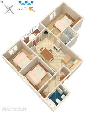 Plan Korčula, Plan in the apartment, WIFI.