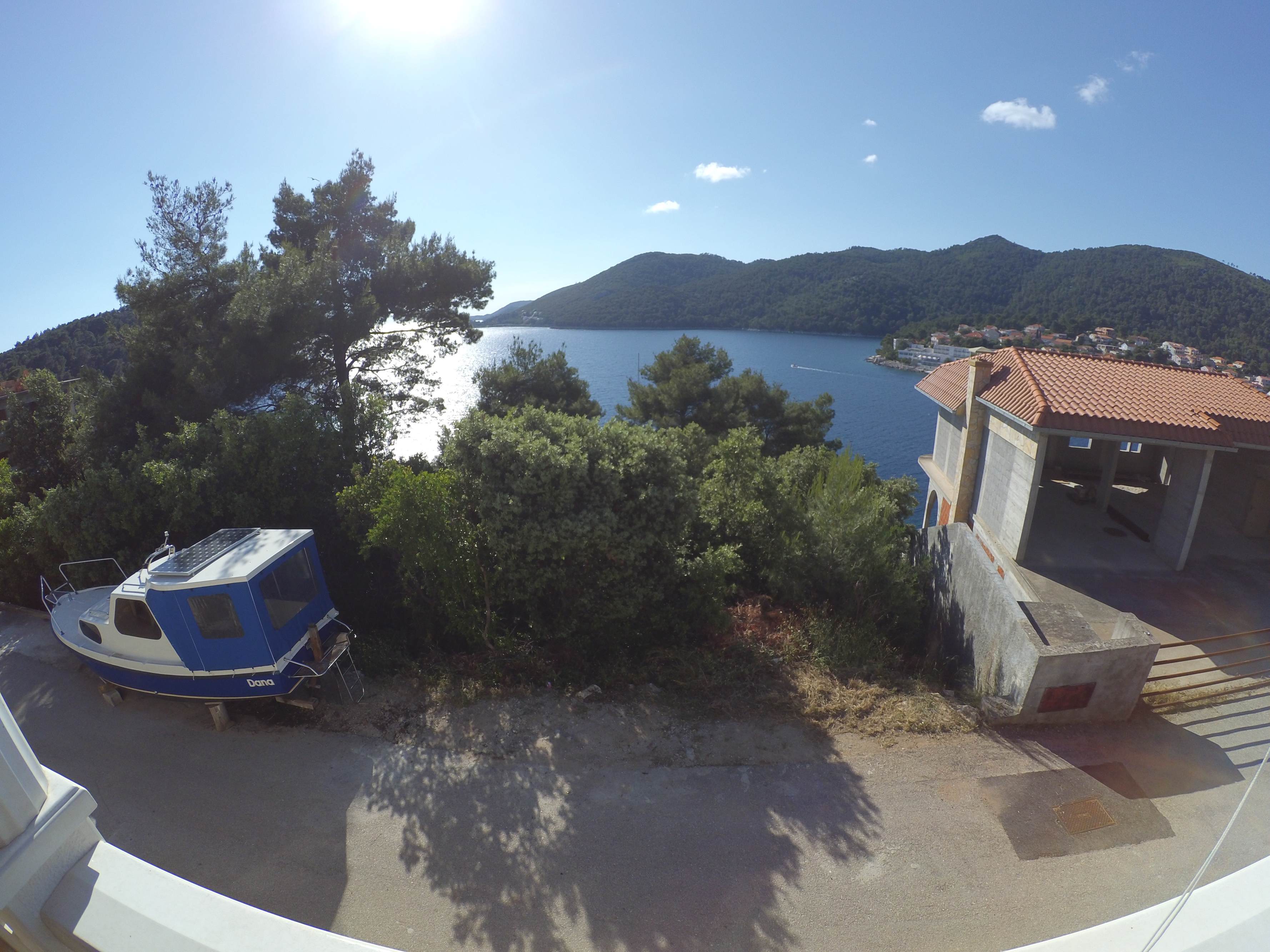 Two bedroom apartment with terrace and sea view Brna, Korčula  A-b
