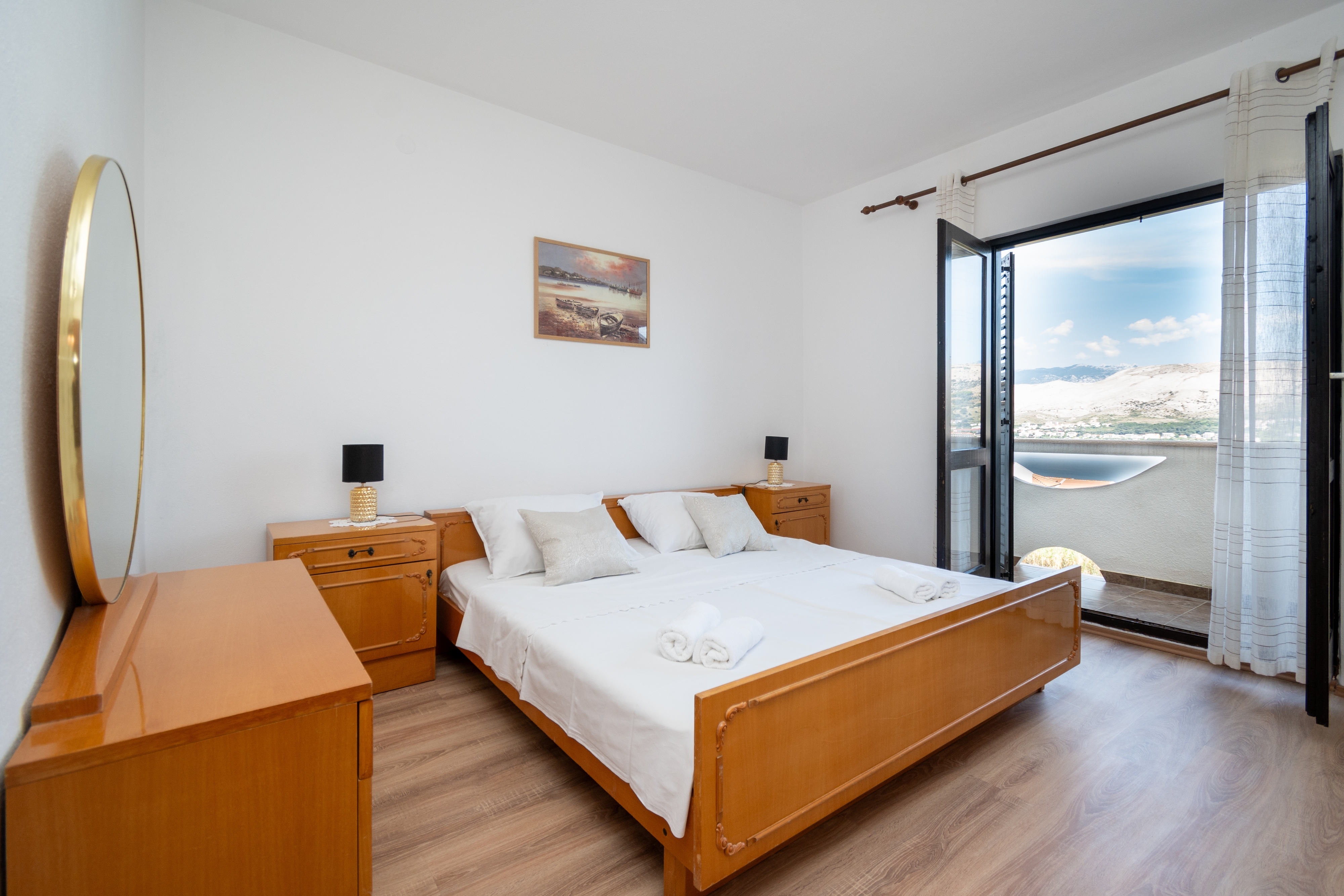 Two bedroom apartment with terrace and sea view Pag (A-15765-a)