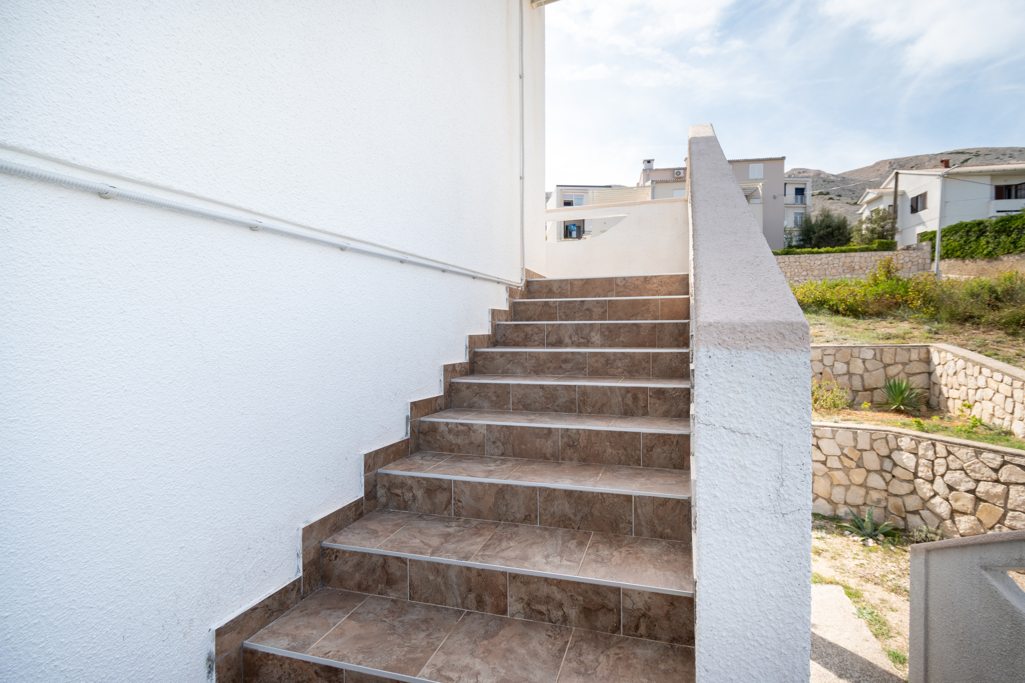 Two bedroom apartment with terrace and sea view Pag  A-b