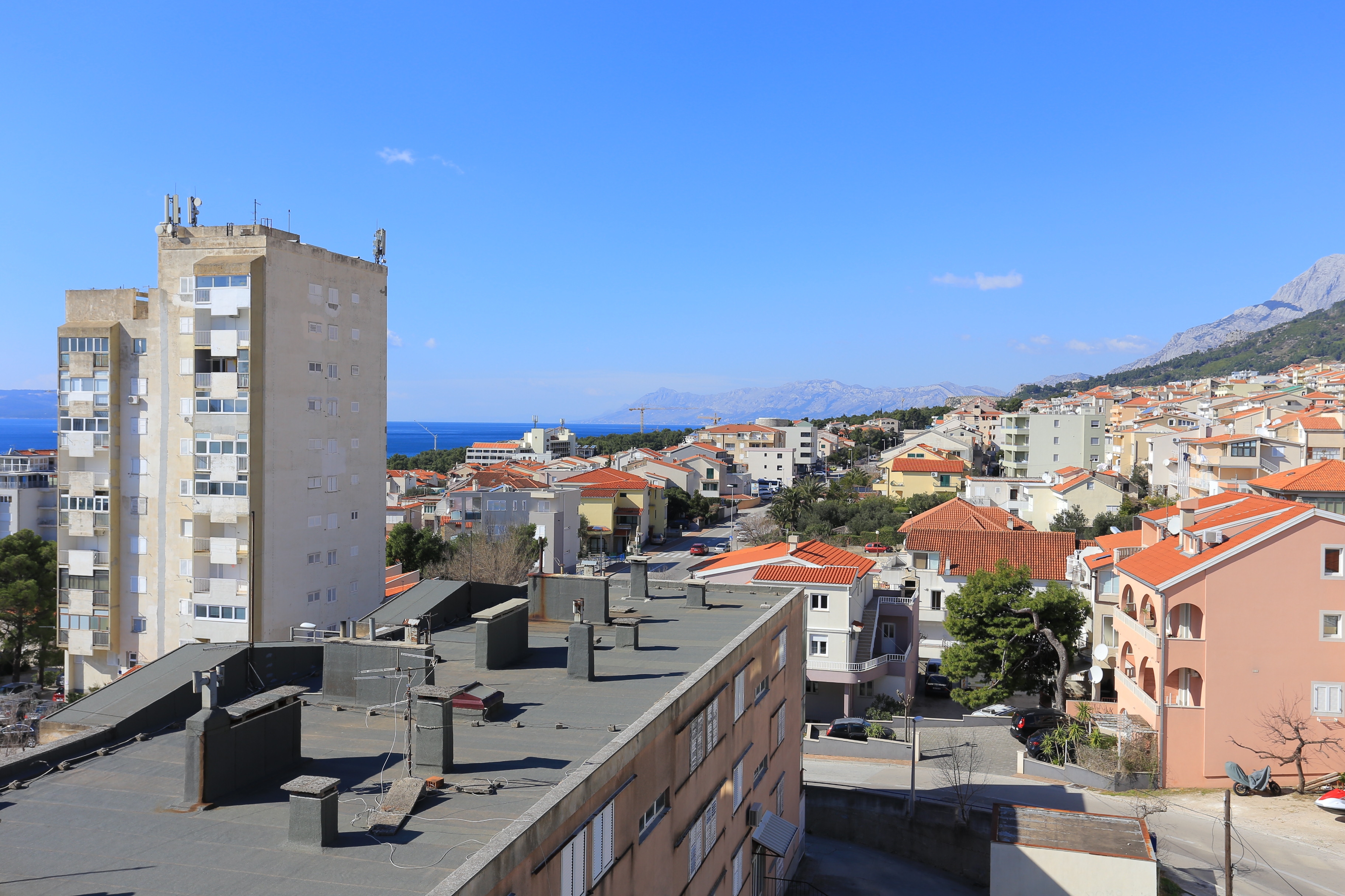 One bedroom apartment with terrace and sea view Makarska  A-a