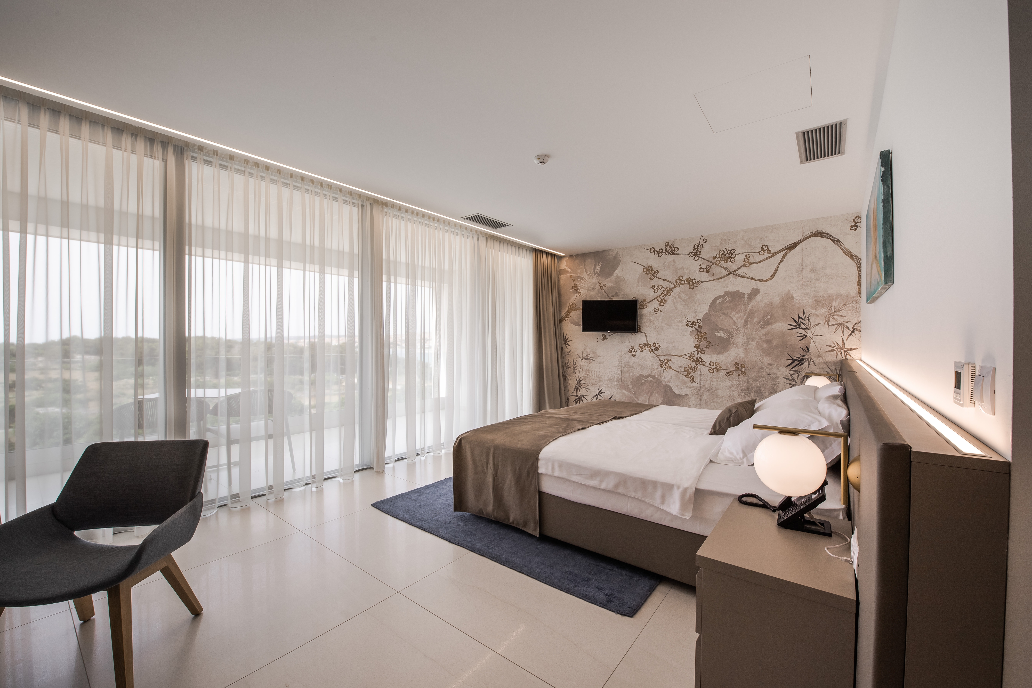 Studio flat with balcony and sea view Novalja, Pag (AS-15882-a)