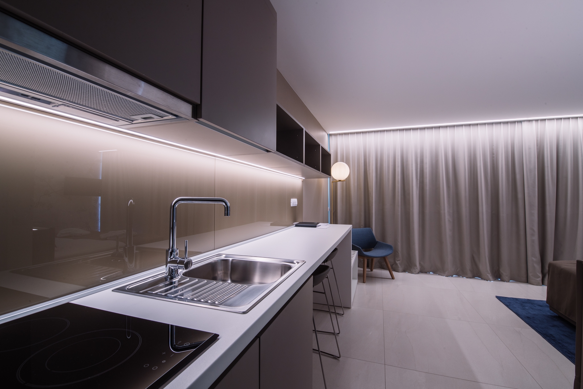 Studio flat with balcony and sea view Novalja, Pag (AS-15882-a)