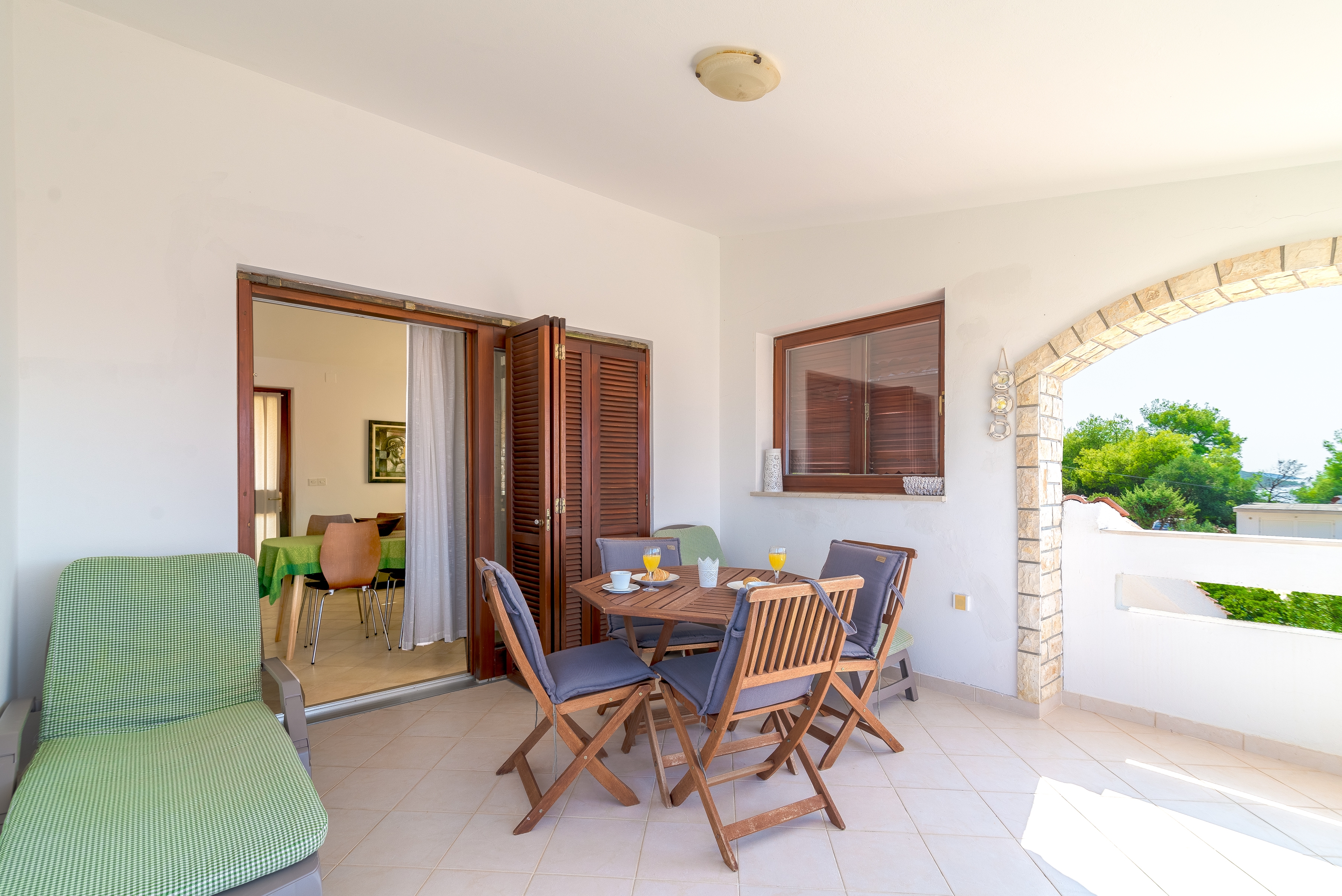 Two bedroom apartment with terrace and sea view Ždrelac, Pašman  A-a