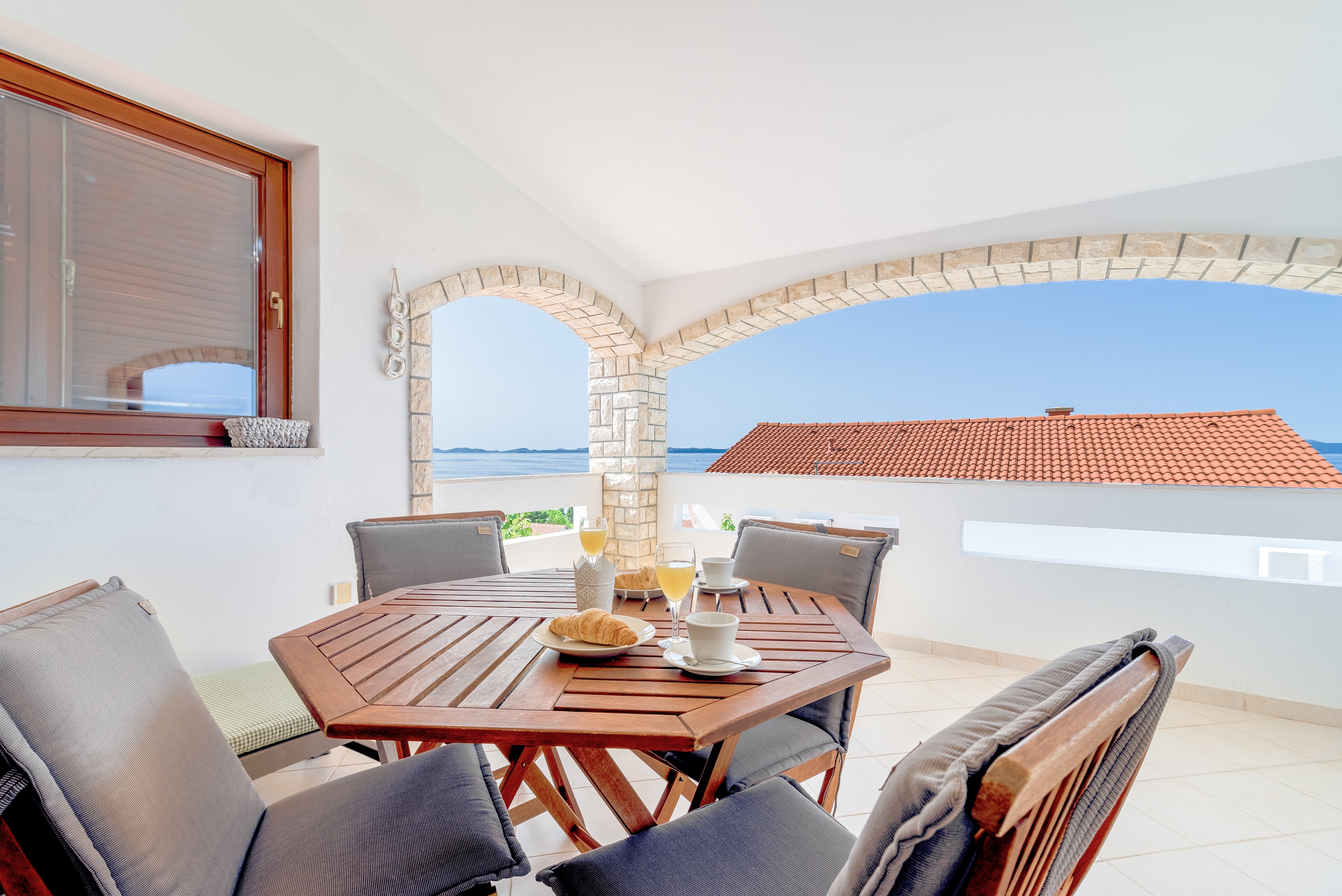 Two bedroom apartment with terrace and sea view Ždrelac, Pašman  A-a