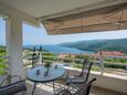 Rabac, Terrasse - vue dans l’hébergement en type apartment, animaux acceptés et WiFi.