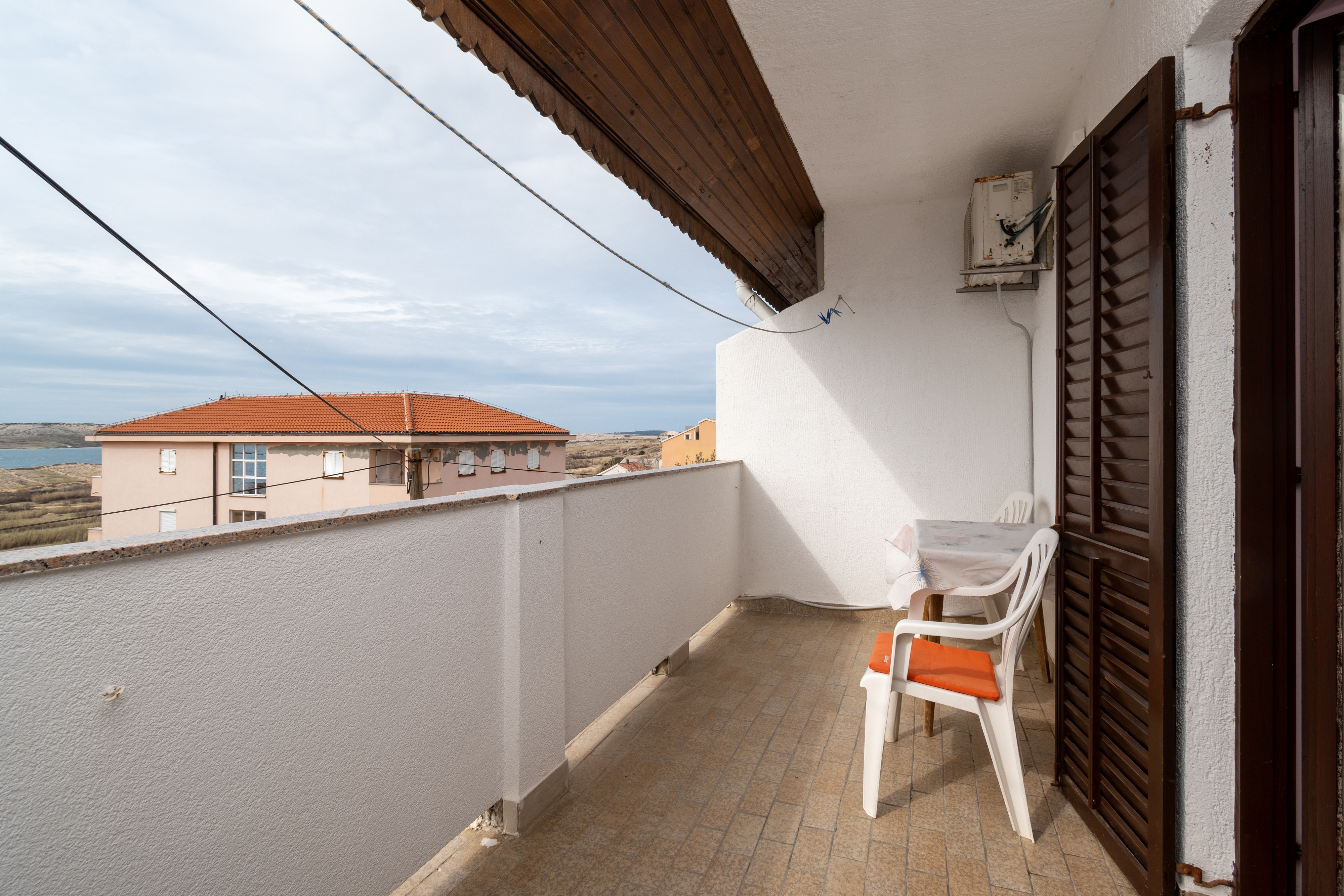 Two bedroom apartment with balcony and sea view Zubovići, Pag  A-a