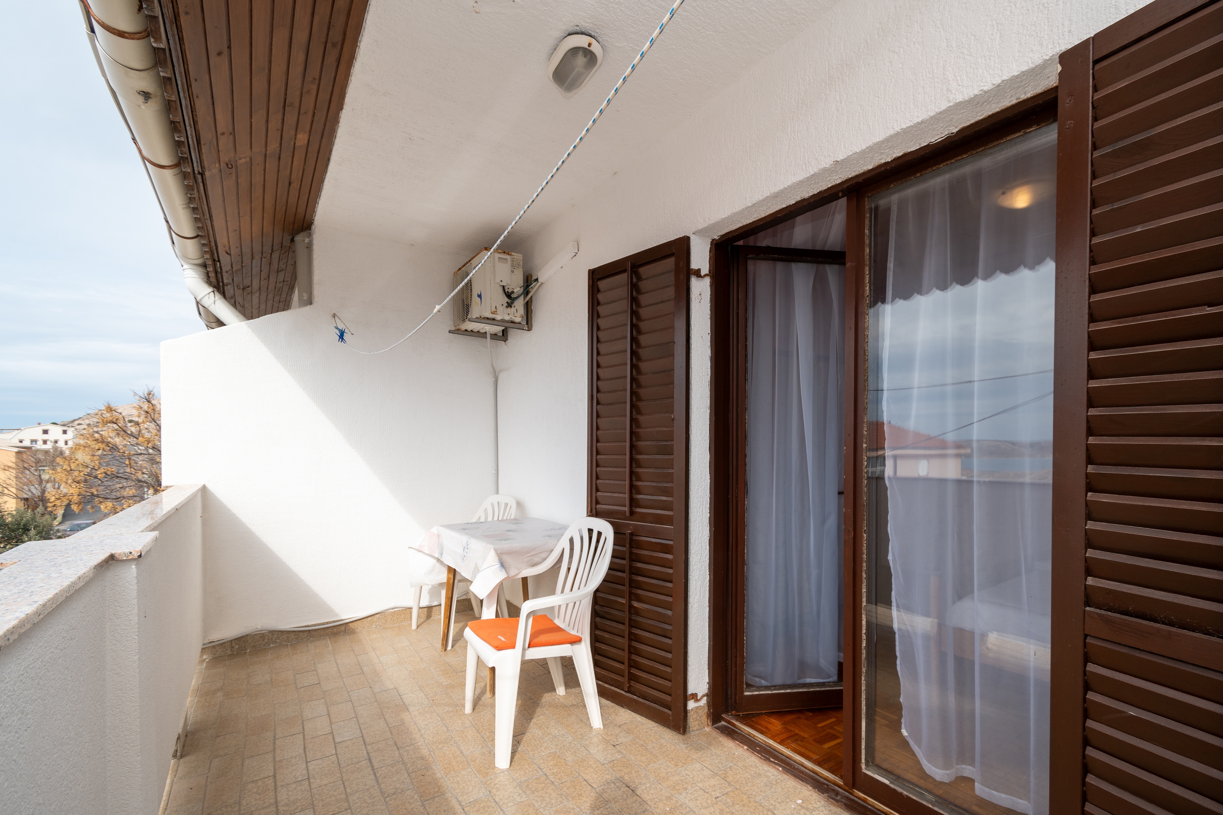 Two bedroom apartment with balcony and sea view Zubovići, Pag  A-a