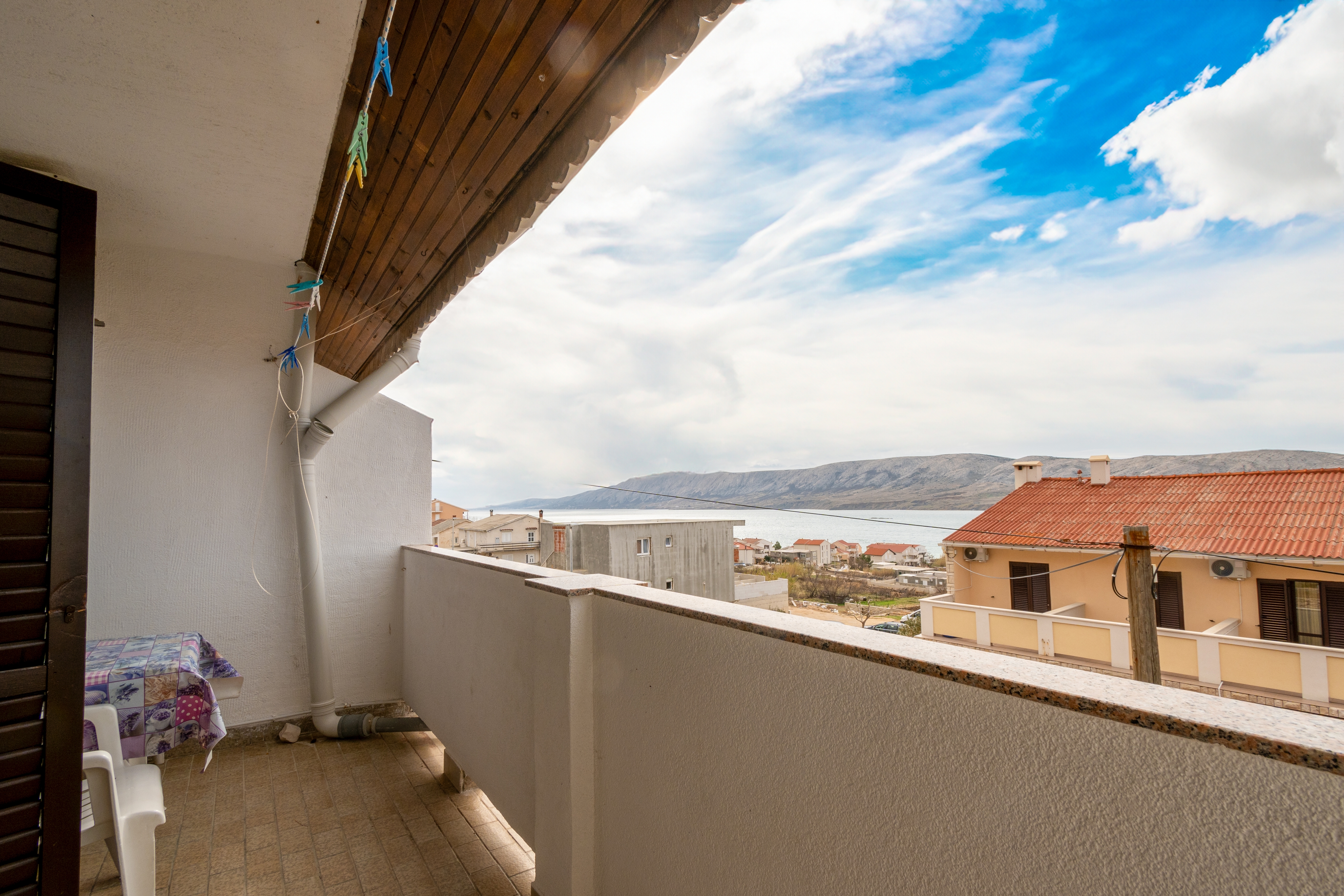 Two bedroom apartment with balcony and sea view Zubovići, Pag  A-a