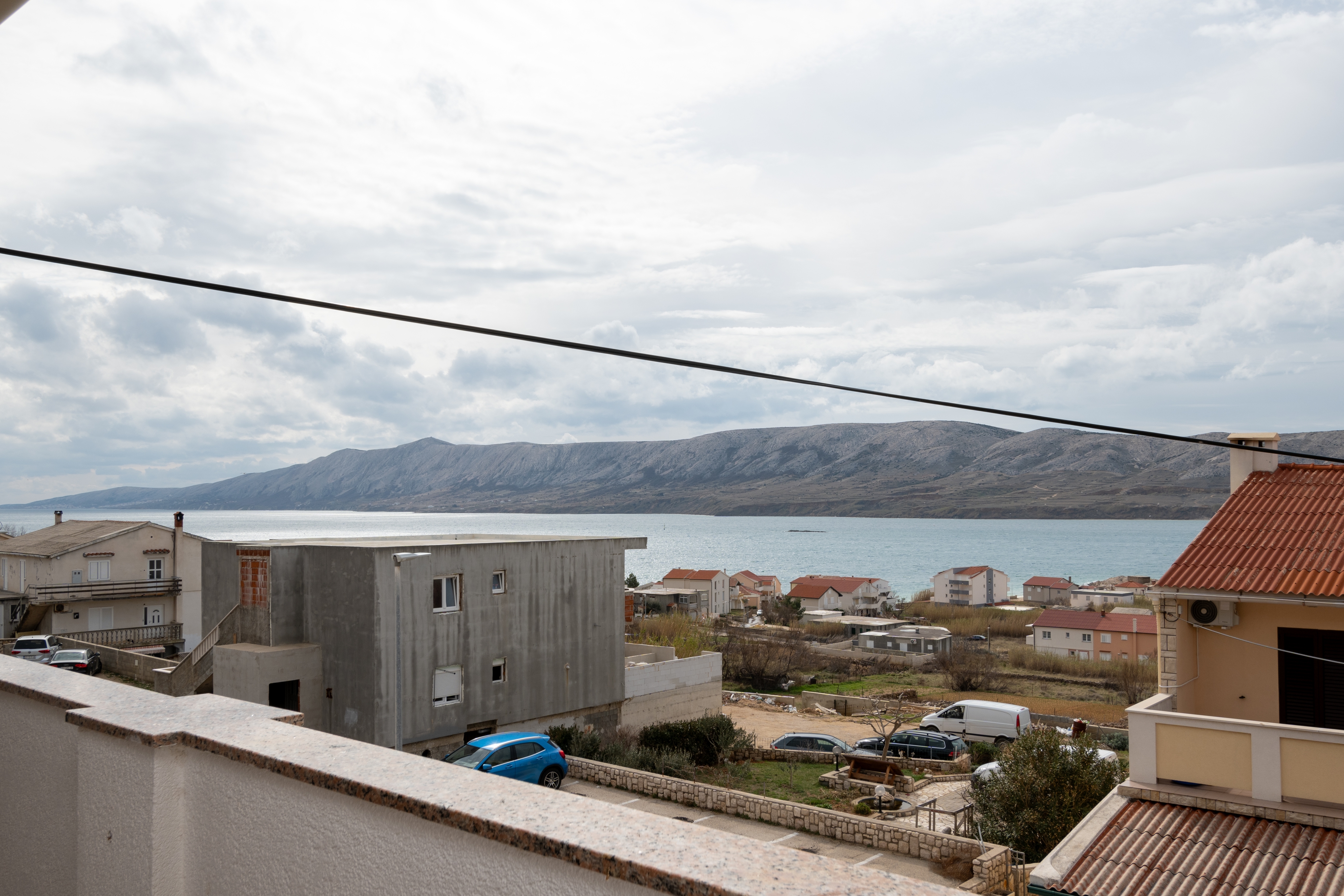 Two bedroom apartment with balcony and sea view Zubovići, Pag  A-a