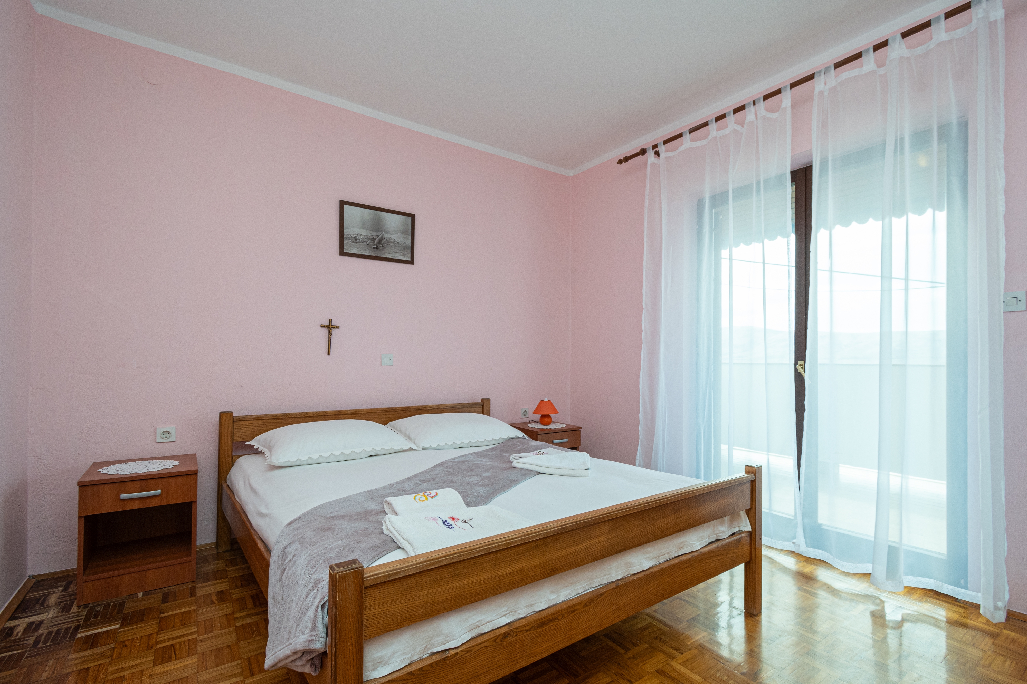 Two bedroom apartment with balcony and sea view Zubovići, Pag  A-a