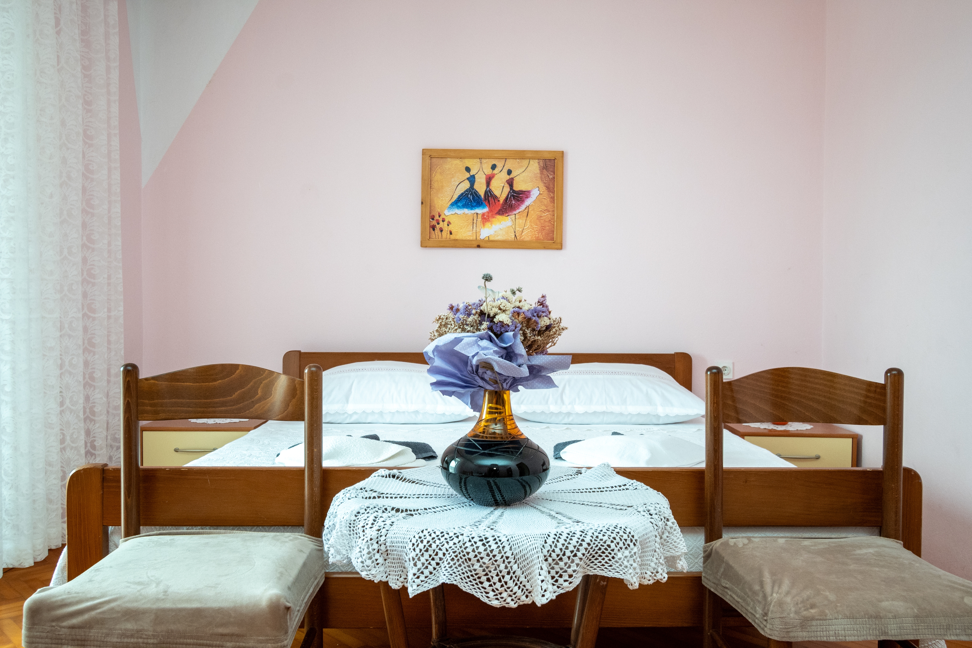 Room with balcony and sea view Zubovići, Pag  S-a