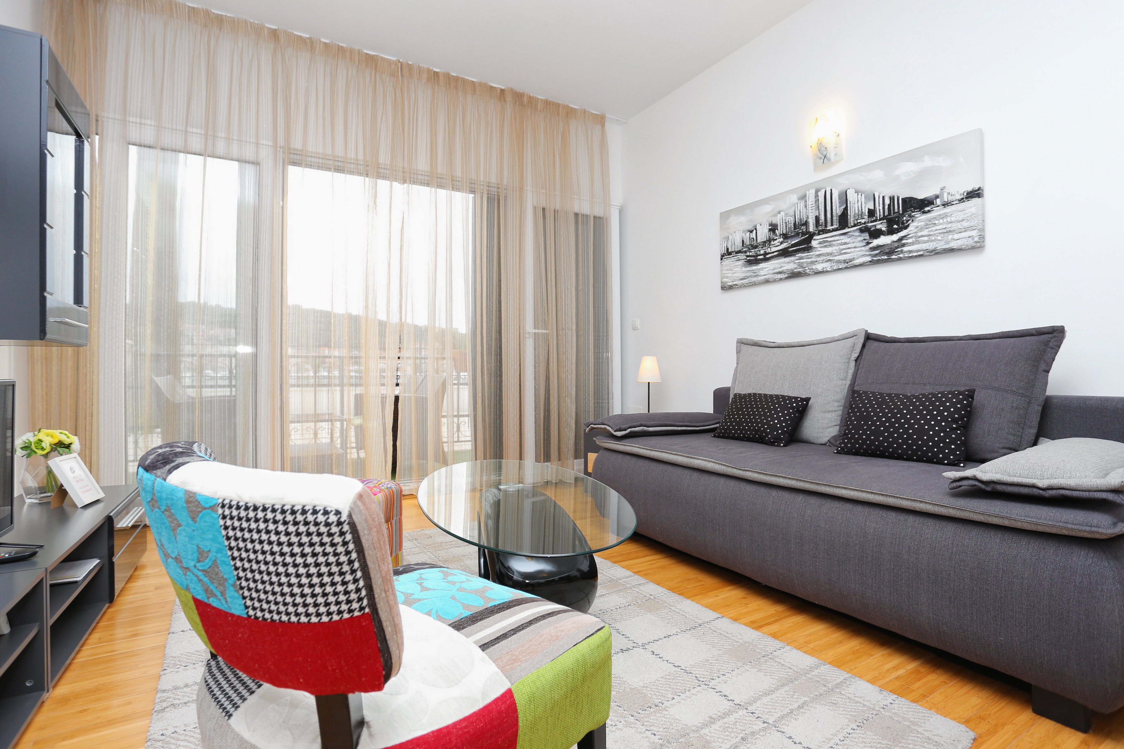 Two bedroom apartment with terrace and sea view Trogir (A-16210-b) Two bedroom apartment with terrace and sea view Trogir (A-16210-b)