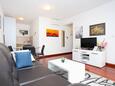 Obývací pokoj Trogir, Obývací pokoj v ubytování typu apartment, s klimatizací a WiFi.