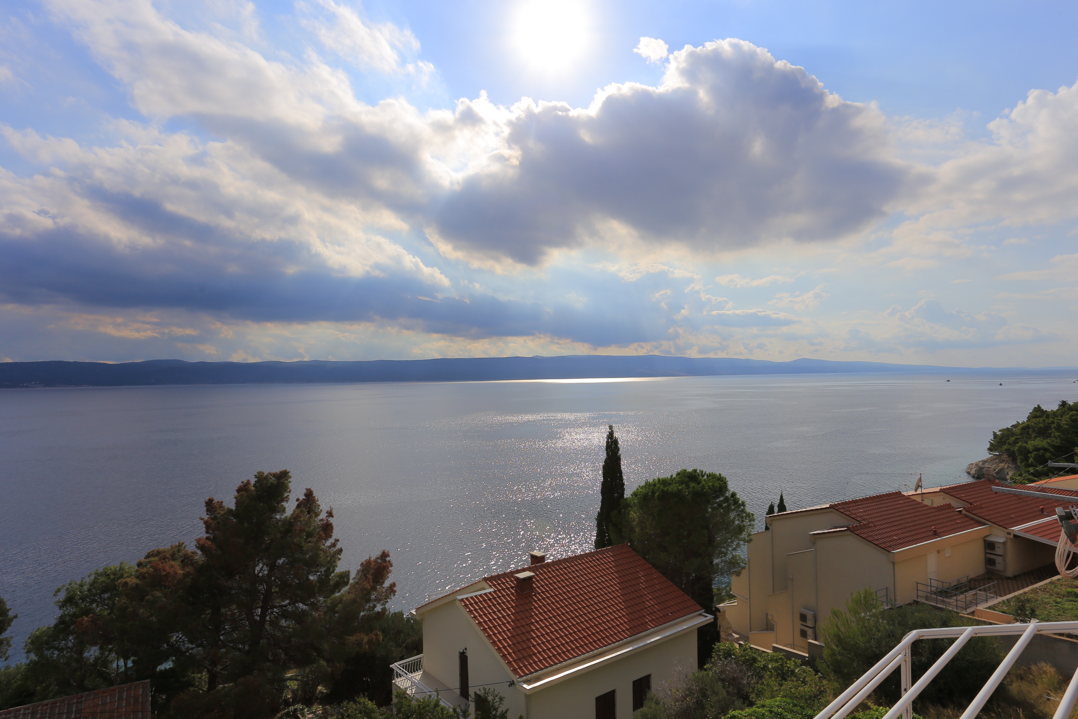 One bedroom apartment with terrace and sea view Pisak, Omiš  A-f