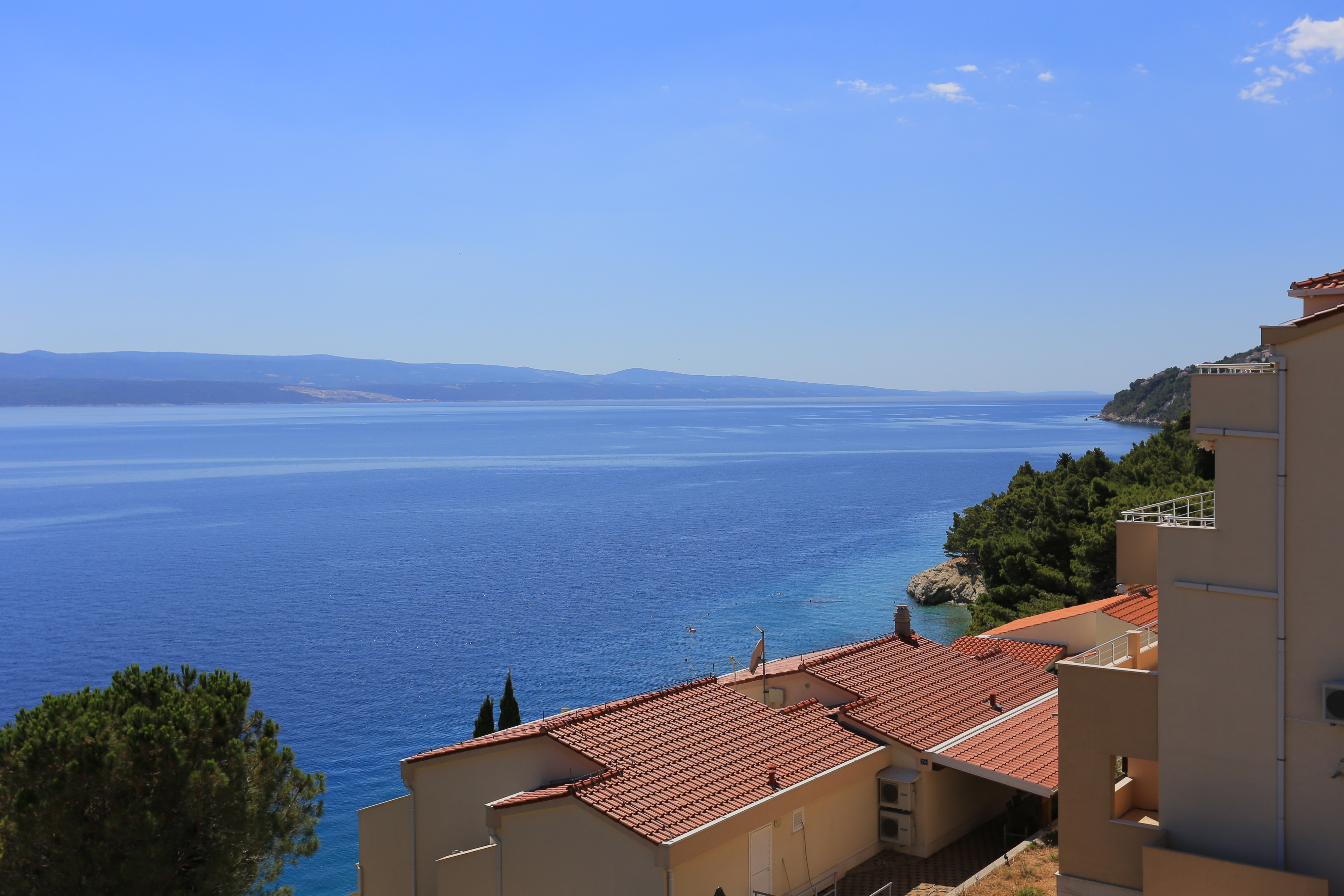 One bedroom apartment with balcony and sea view Pisak, Omiš  A-g