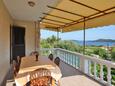 Terrace 1 Prižba, Terrace 1 in the apartment, with a sea view, (pet friendly) and WiFi.