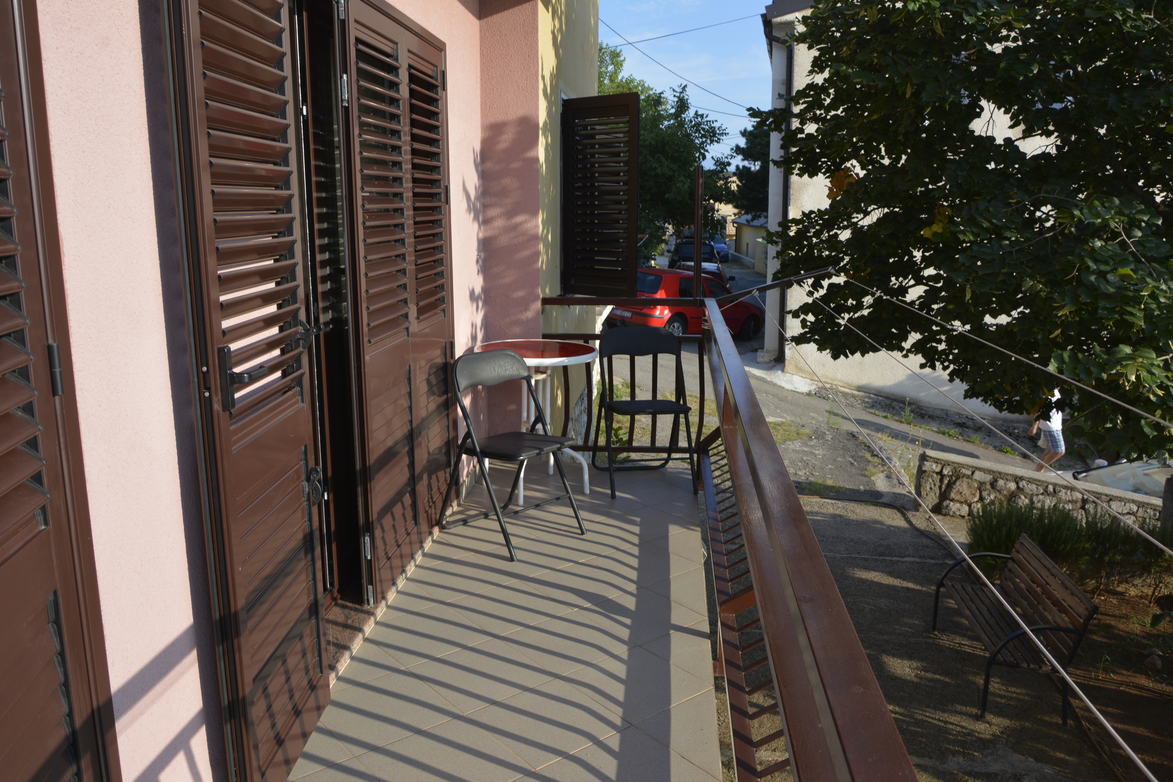 Two bedroom apartment with balcony and sea view Senj  A-c