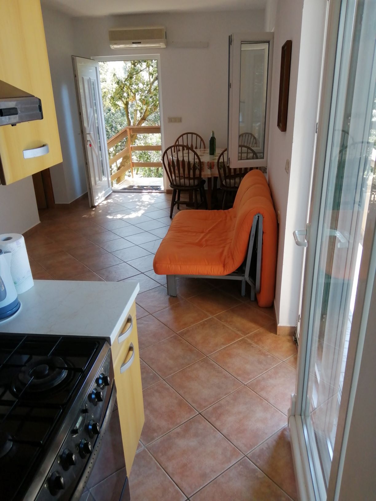 Two bedroom apartment with terrace and sea view Cove Mulobedanj, Pag (A-16285-b)