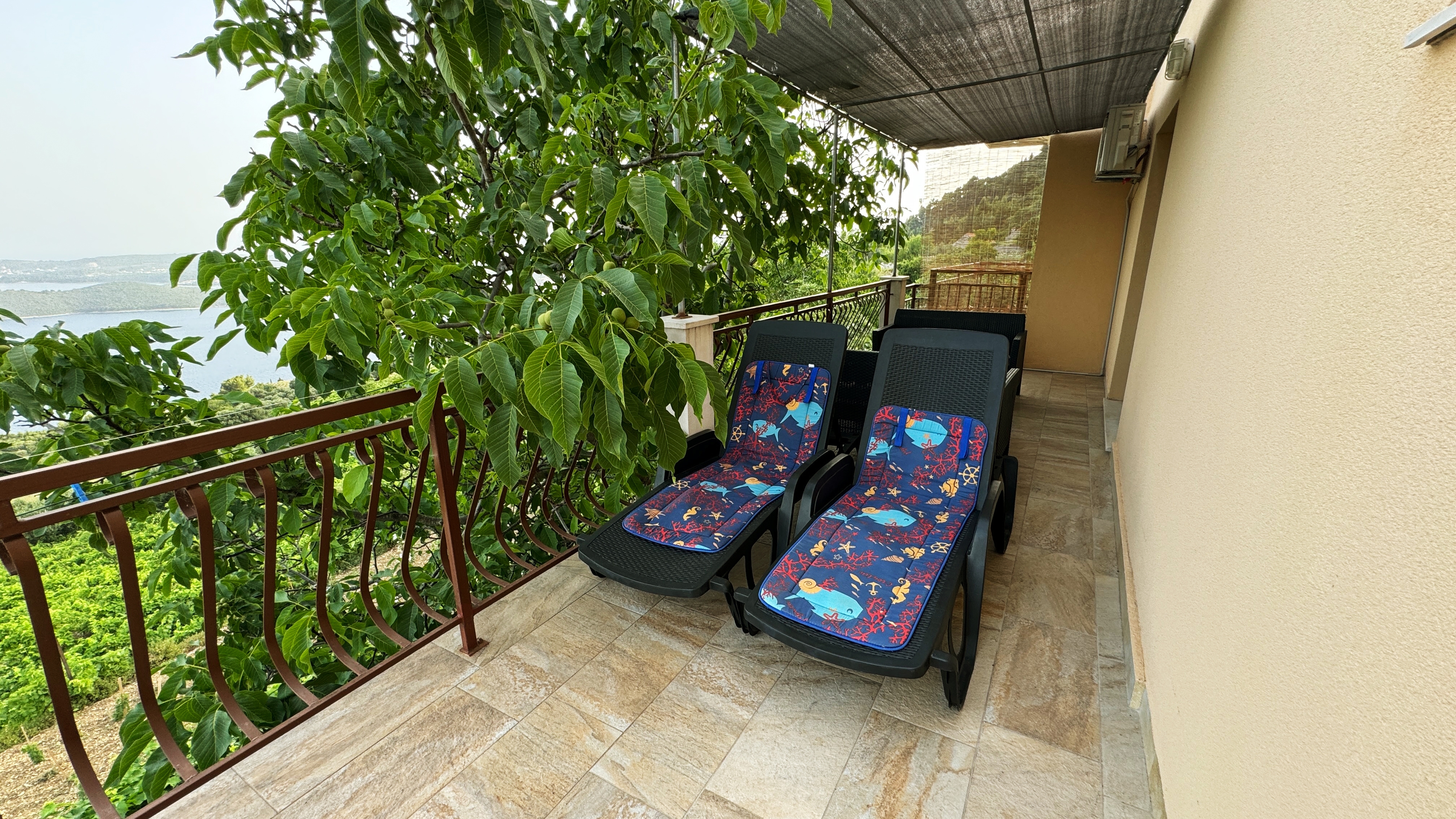 Two bedroom apartment with terrace and sea view Orebić, Pelješac  A-a