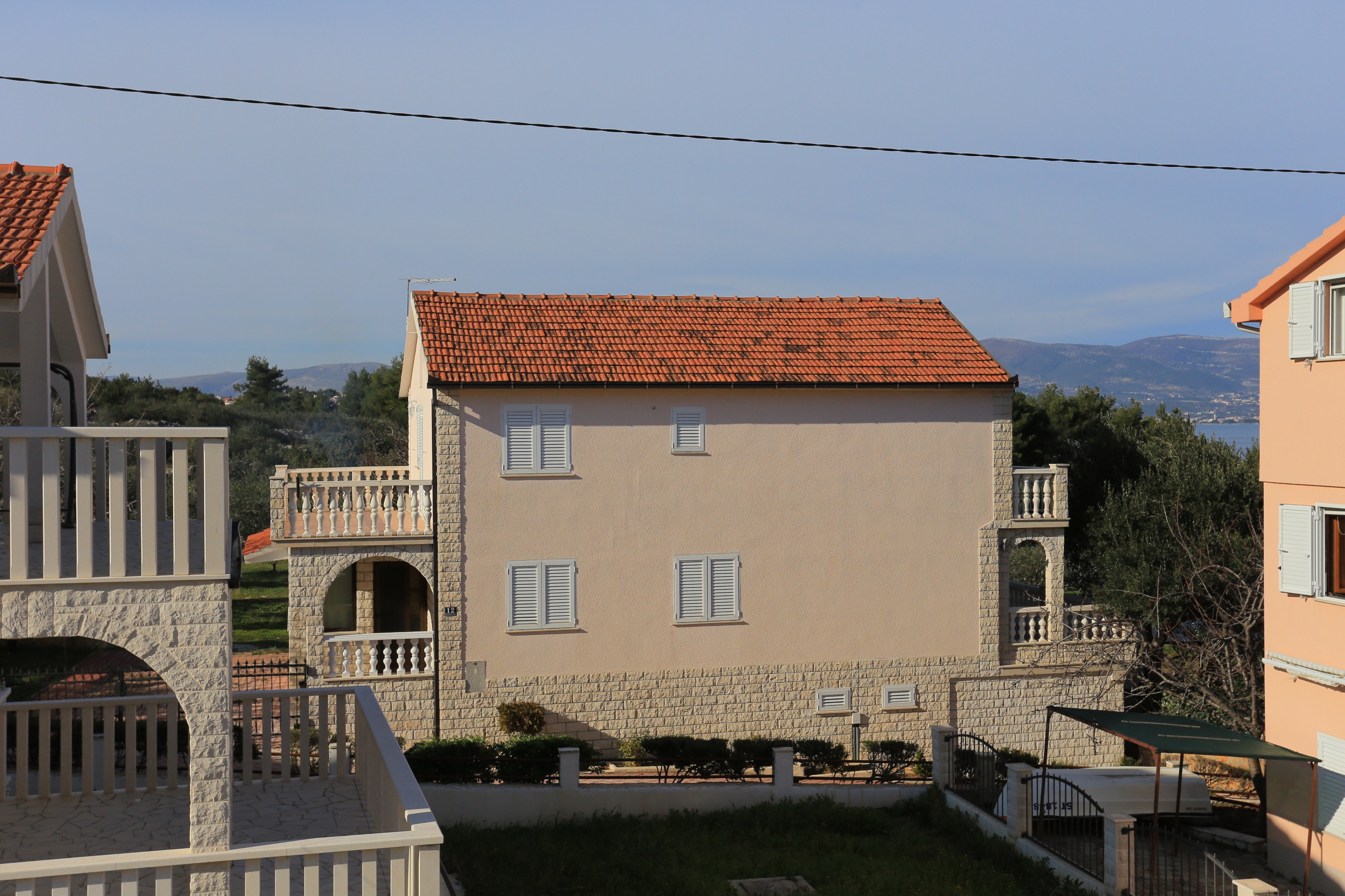 Studio flat with balcony and sea view Slatine, Čiovo  AS-a