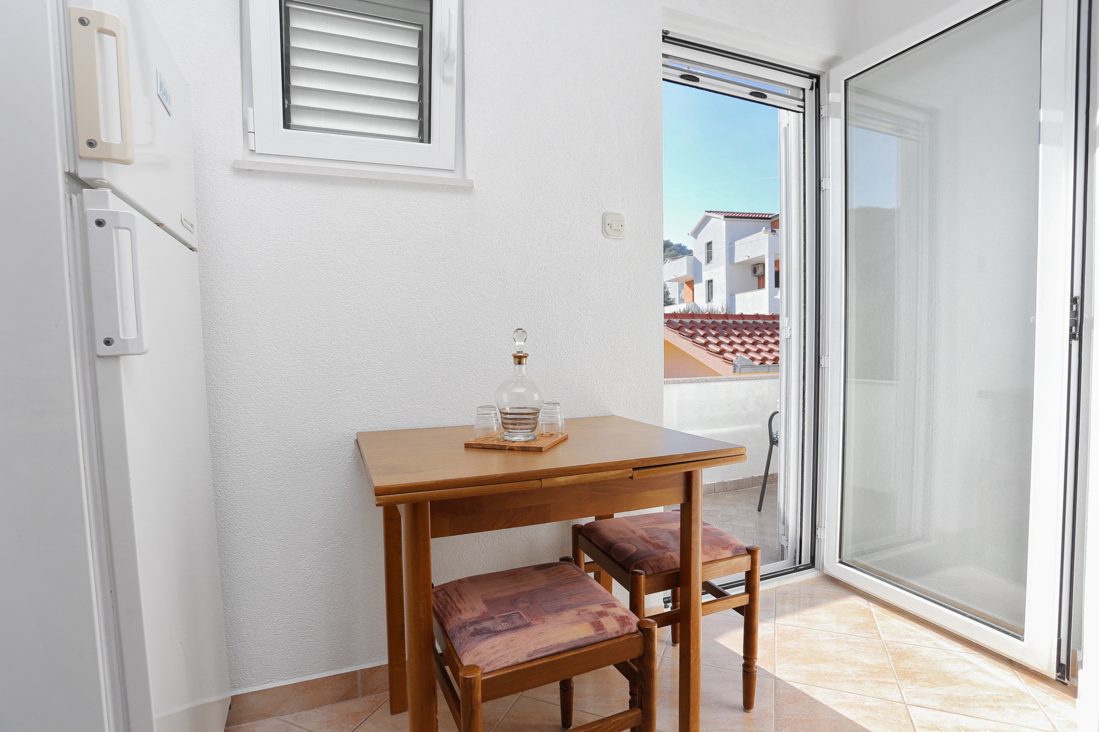 Studio flat with balcony and sea view Slatine, Čiovo (AS-16341-a)